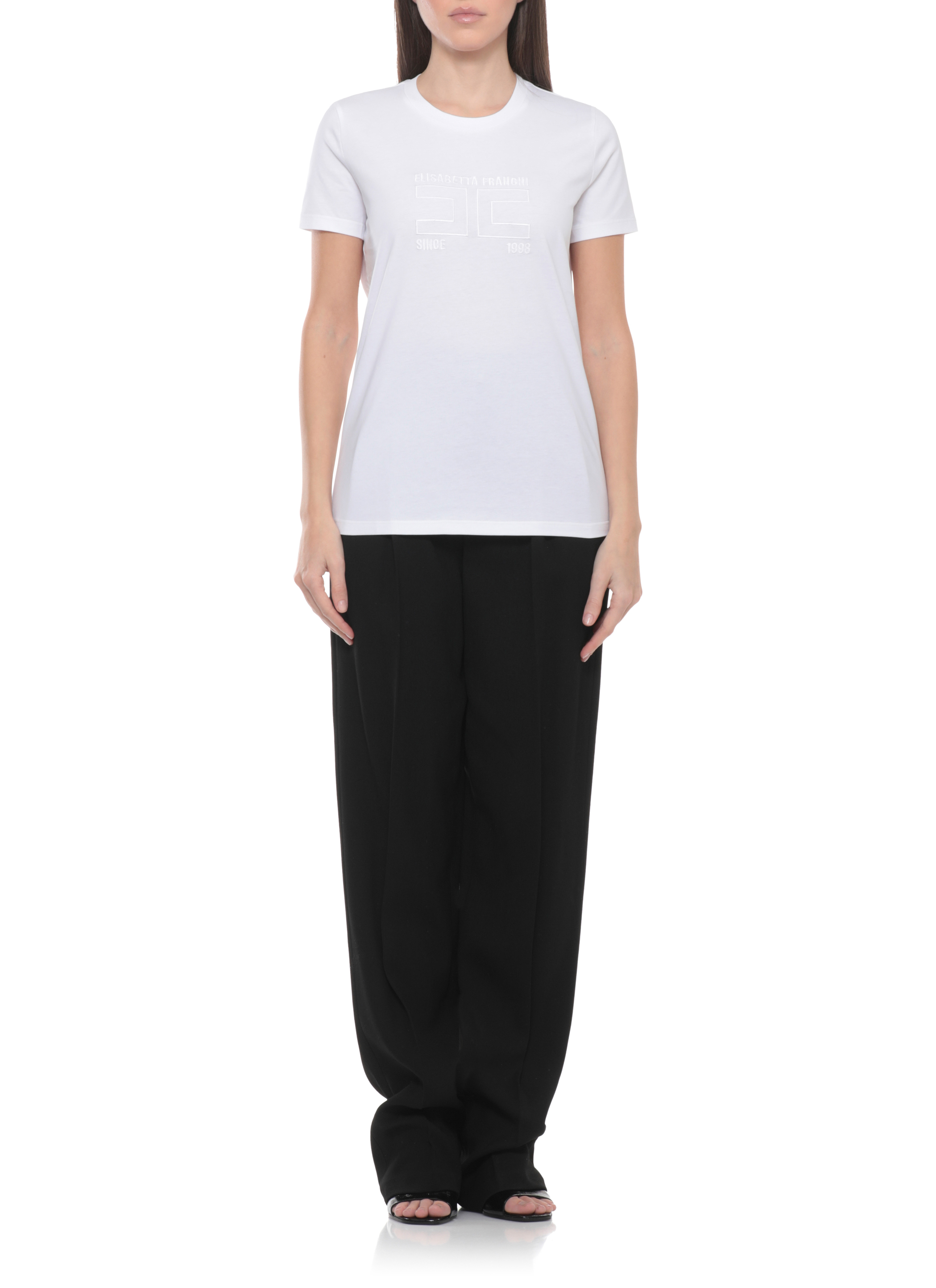 Elisabetta Franchi T-shirts and Polos White MA71G61E2270 (Elisabetta Franchi / Tシャツ・カットソー ) | Elisabetta Franchi (エリザベッタ フランキ)(2)