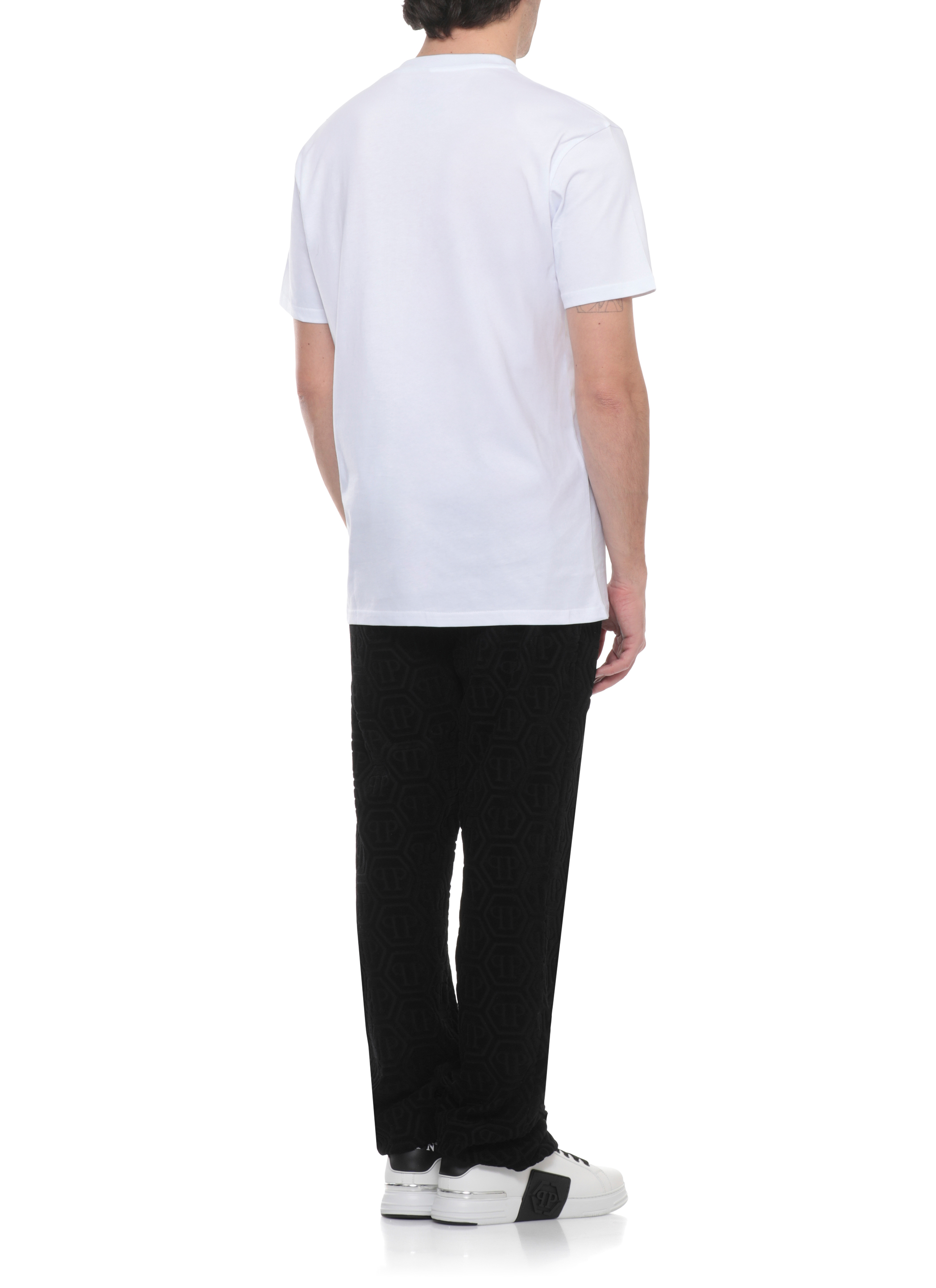 Philipp Plein T-shirts and Polos White SAFCMTK8857PJY002N01 (PHILIPP PLEIN / Tシャツ・カットソー ) | PHILIPP PLEIN (フィリップ プレイン)(3)