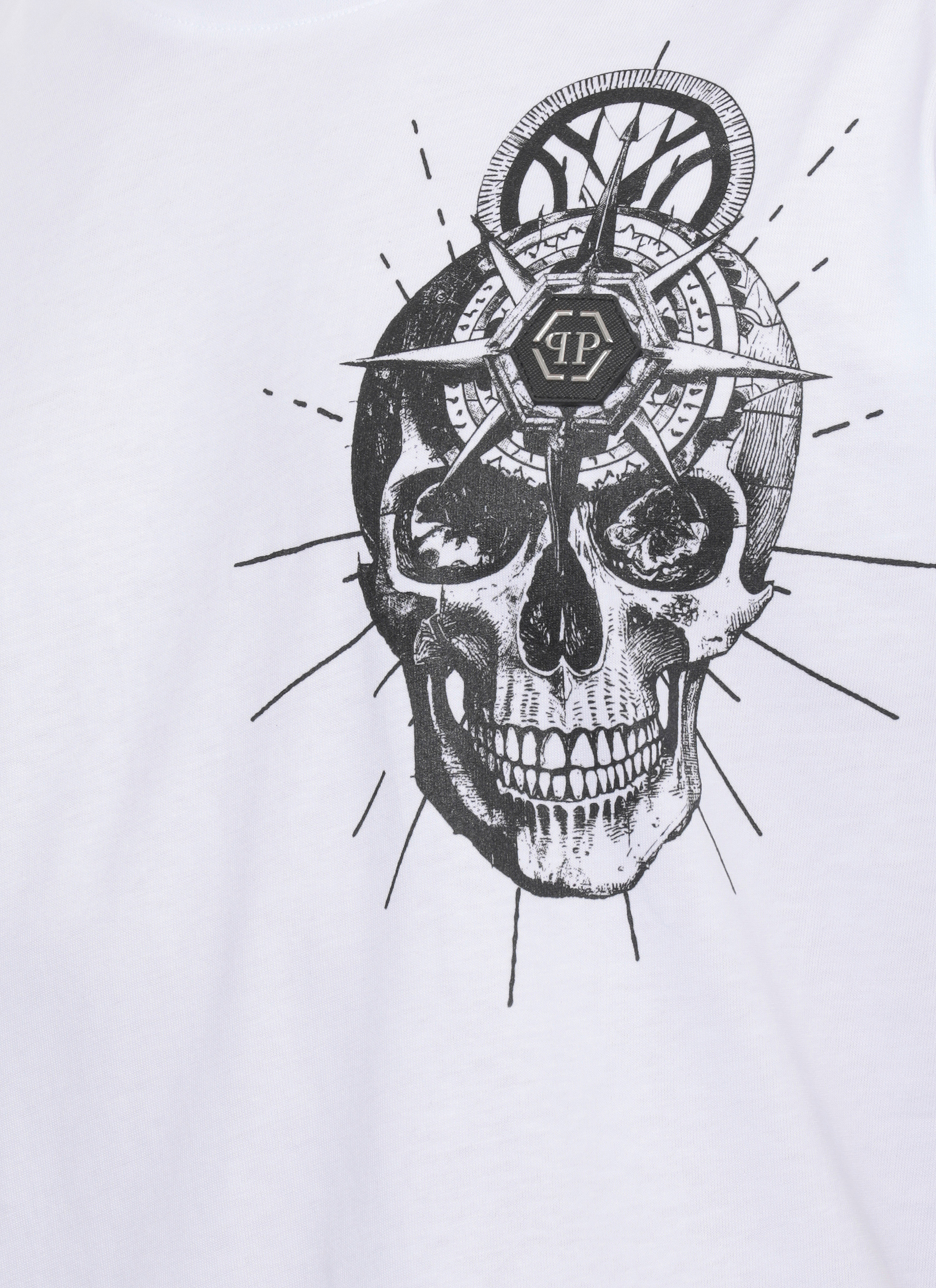 Philipp Plein T-shirts and Polos White SAFCMTK8857PJY002N01 (PHILIPP PLEIN / Tシャツ・カットソー ) | PHILIPP PLEIN (フィリップ プレイン)(4)