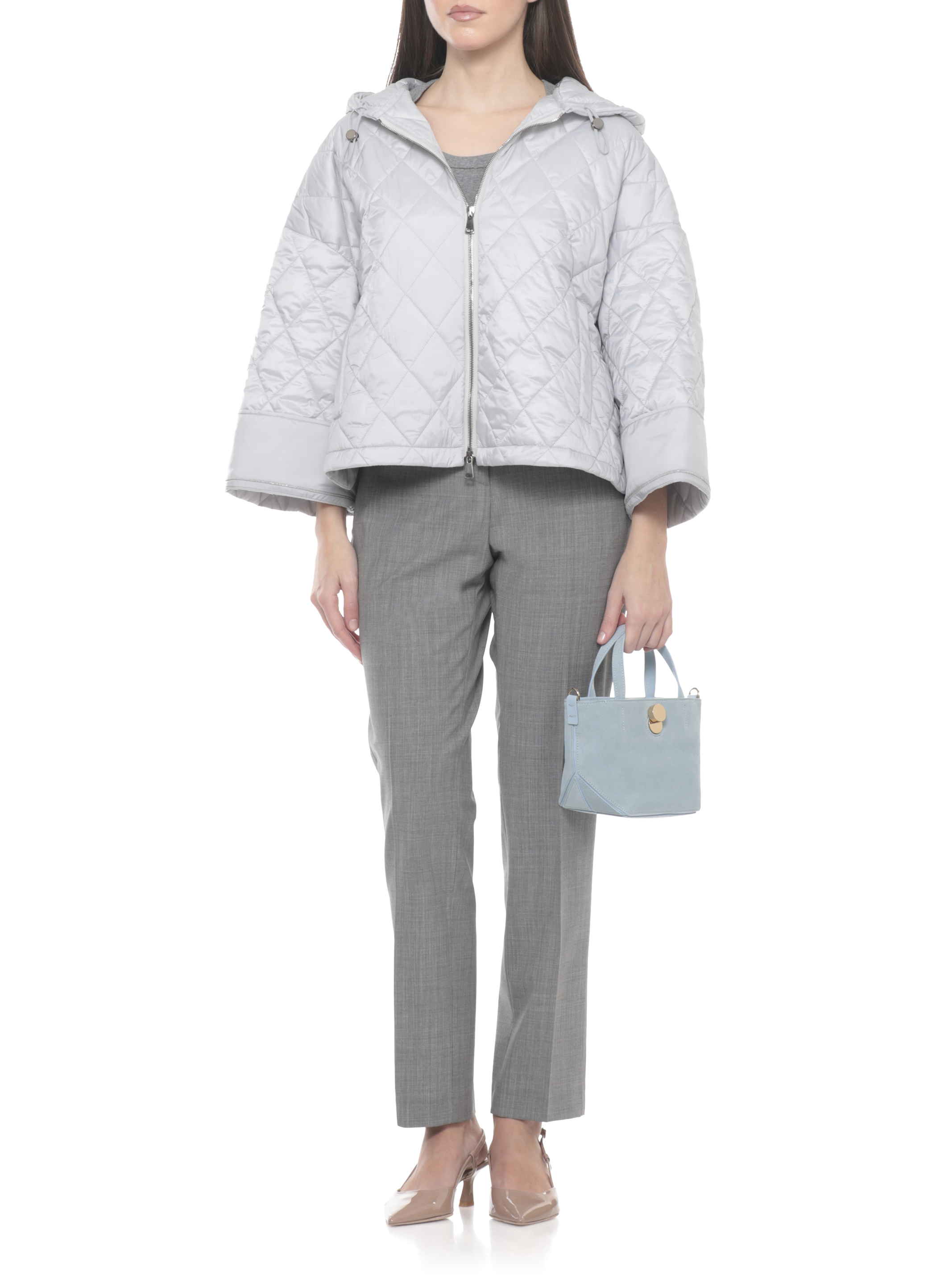 Fabiana Filippi Coats Grey CTD266F427L8928200 (FABIANA FILIPPI / カジュアルジャケット ) | FABIANA FILIPPI (ファビアナフィリッピ)(1)