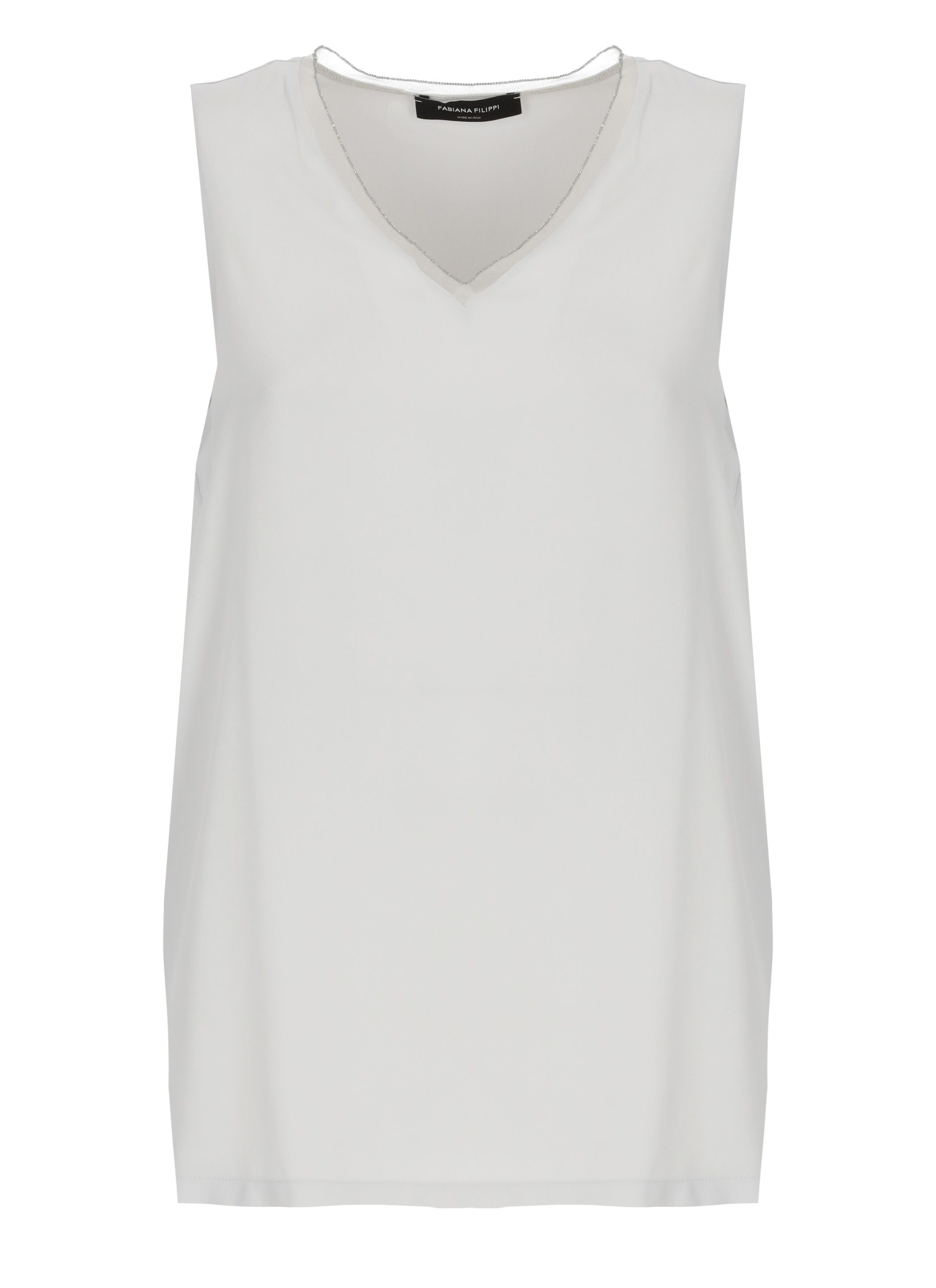 Fabiana Filippi Top Grey TPD266F295L7758200 (FABIANA FILIPPI / タンクトップ・キャミソール ) | FABIANA FILIPPI (ファビアナフィリッピ)