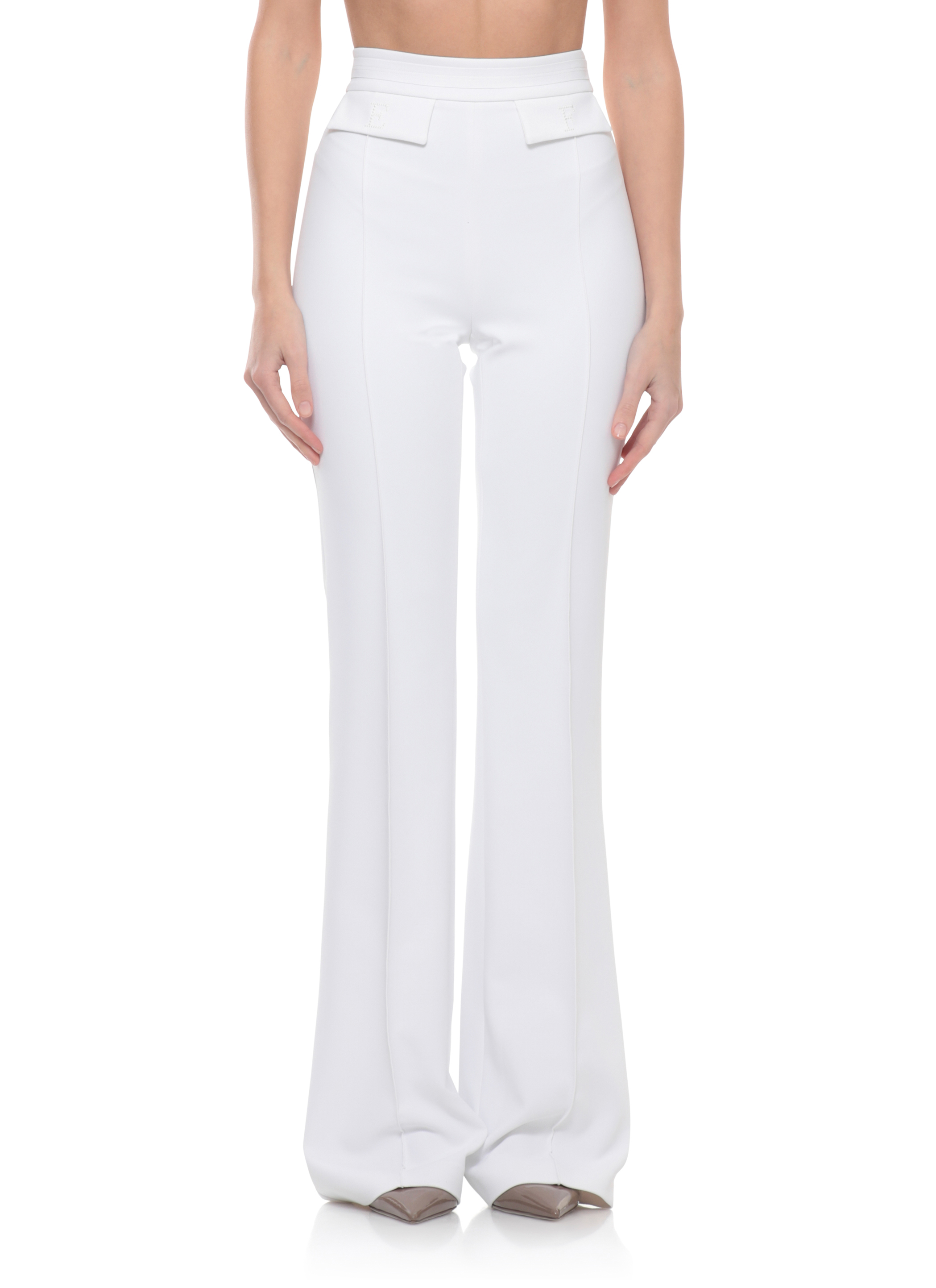 Elisabetta Franchi Trousers Ivory PA17161E2360 (Elisabetta Franchi / パンツ ) | Elisabetta Franchi (エリザベッタ フランキ)(2)