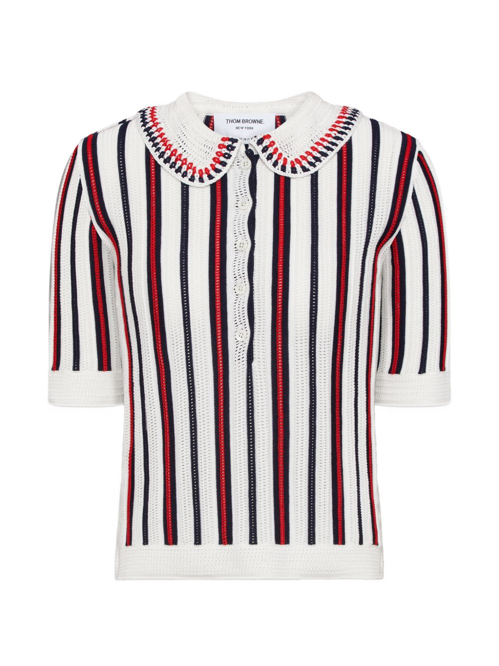 Thom Browne T-shirts and Polos White FKP136EY3021100 (Thom Browne / ニット・セーター・カーディガン ) | Thom Browne (トム・ブラウン)