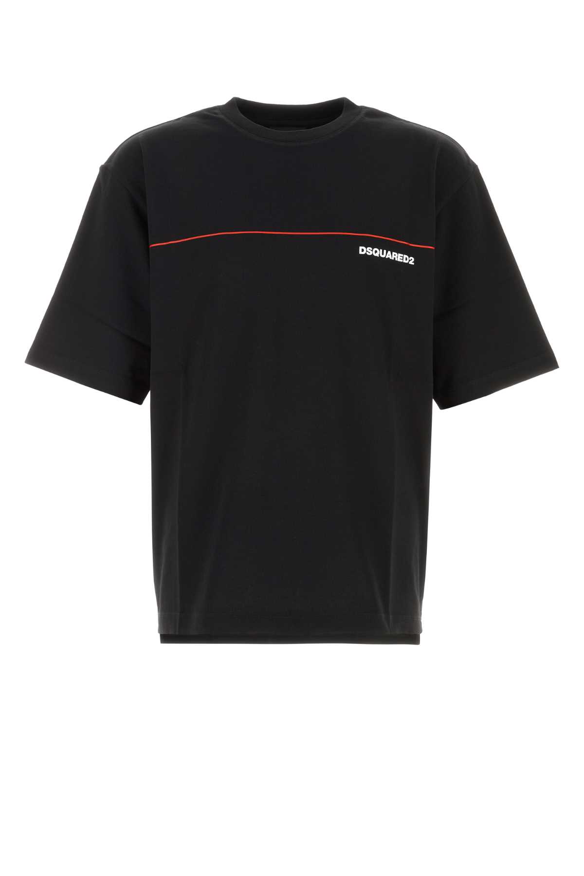 Black cotton oversize t-shirt S71GD1653D20033900 (Dsquared2 / Tシャツ・カットソー ) | Dsquared2 (ディースクエアード)