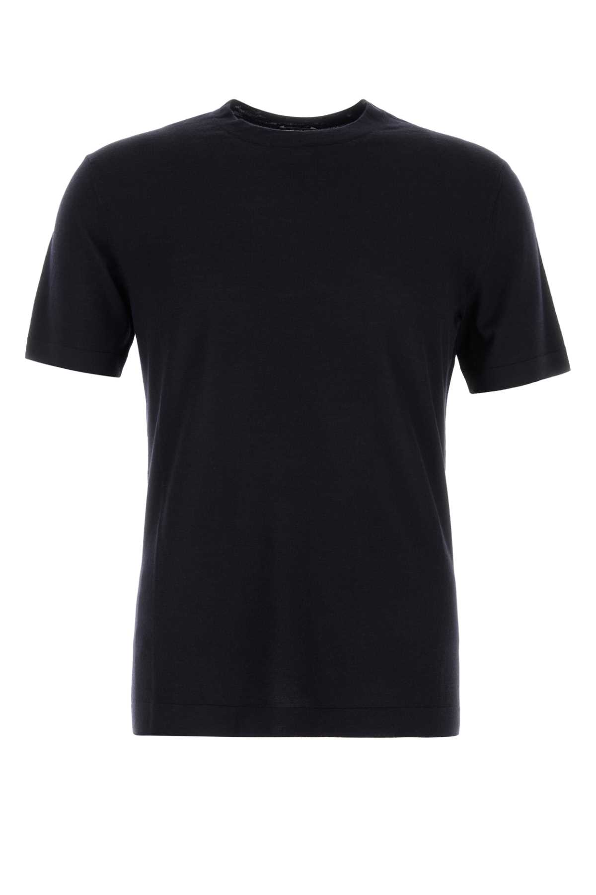 Midnight blue wool sweater RUH15M9A3TSHB09 (ZEGNA / Tシャツ・カットソー ) | ZEGNA (ゼニア)