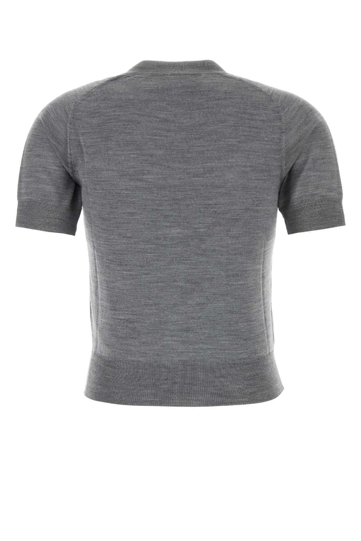 Grey wool cardigan FKC387KN00390504 (AMI Paris / ニット・セーター・カーディガン ) | AMI Paris (アミパリス)(1)