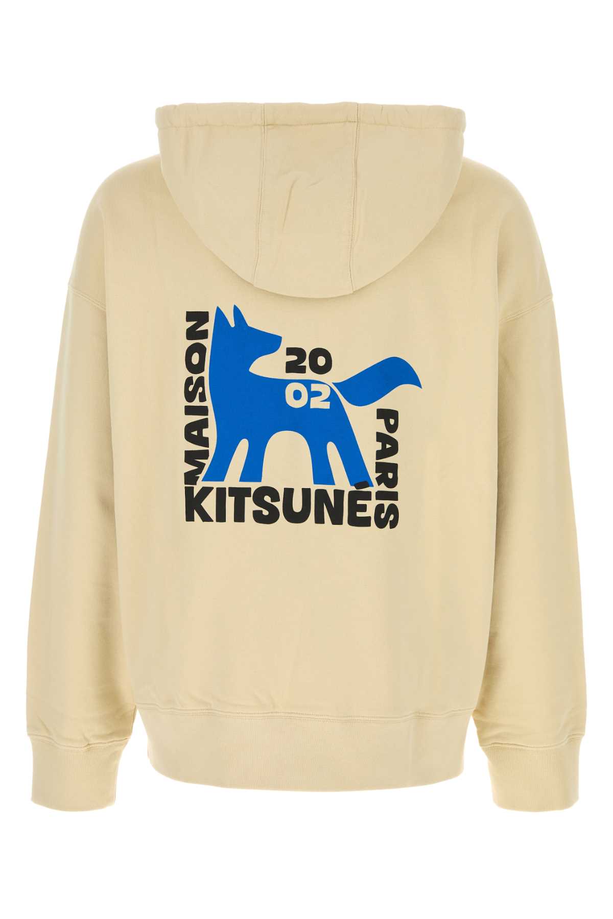 Beige cotton oversize sweatshirt QM00704KM03400432 (Maison Kitsuné / スウェット・フーディー ) | Maison Kitsuné (メゾン キツネ)(1)