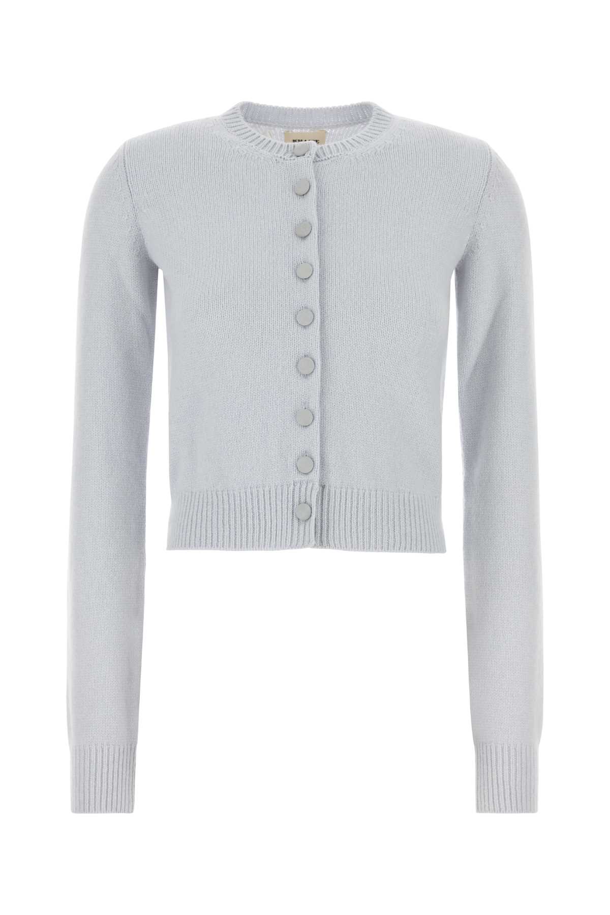 Pastel light-blue cashmere Everheart cardigan 9947650BK650344 (KHAITE / ニット・セーター・カーディガン ) | KHAITE (ケイト)