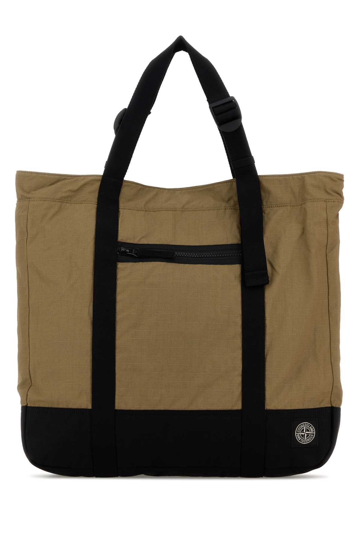 Khaki canvas shopping bag L1S159200034S0331V005G (STONE ISLAND / トートバッグ ) | STONE ISLAND (ストーンアイランド)