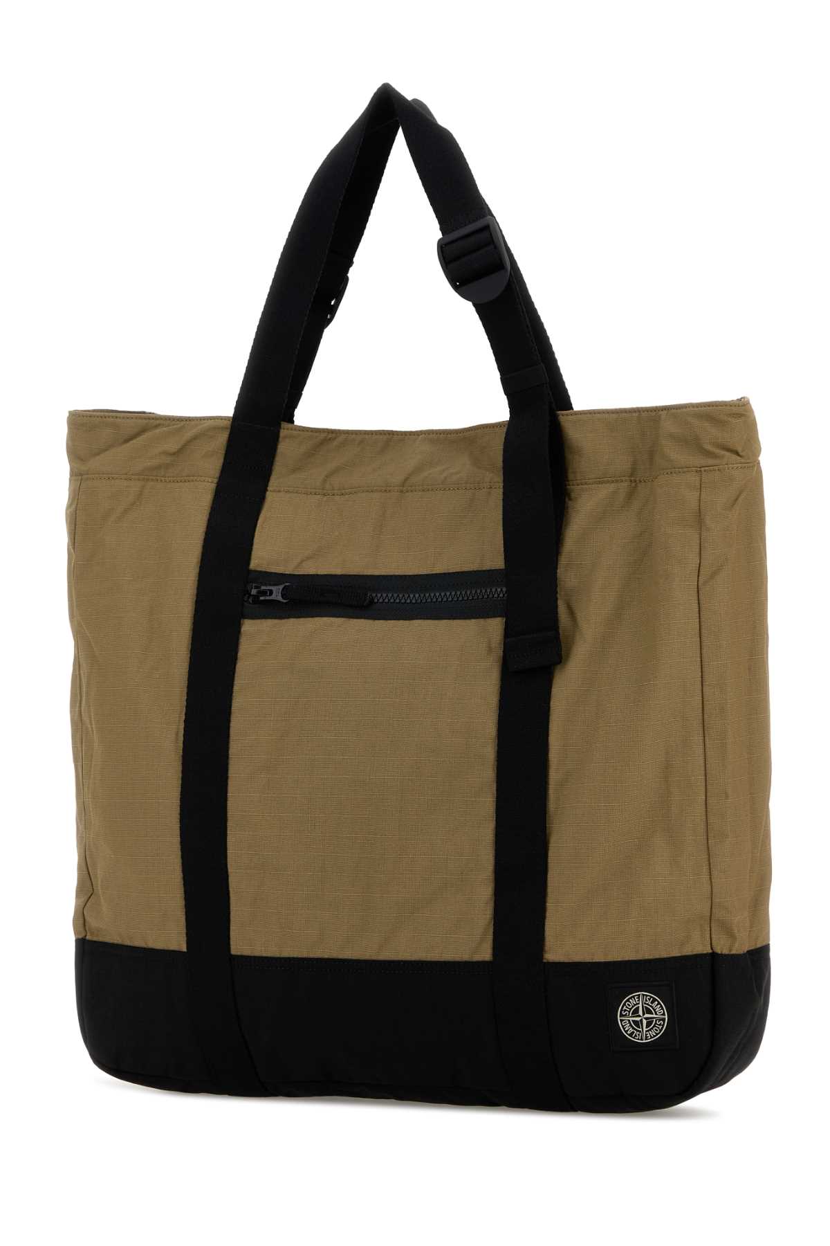 Khaki canvas shopping bag L1S159200034S0331V005G (STONE ISLAND / トートバッグ ) | STONE ISLAND (ストーンアイランド)(1)