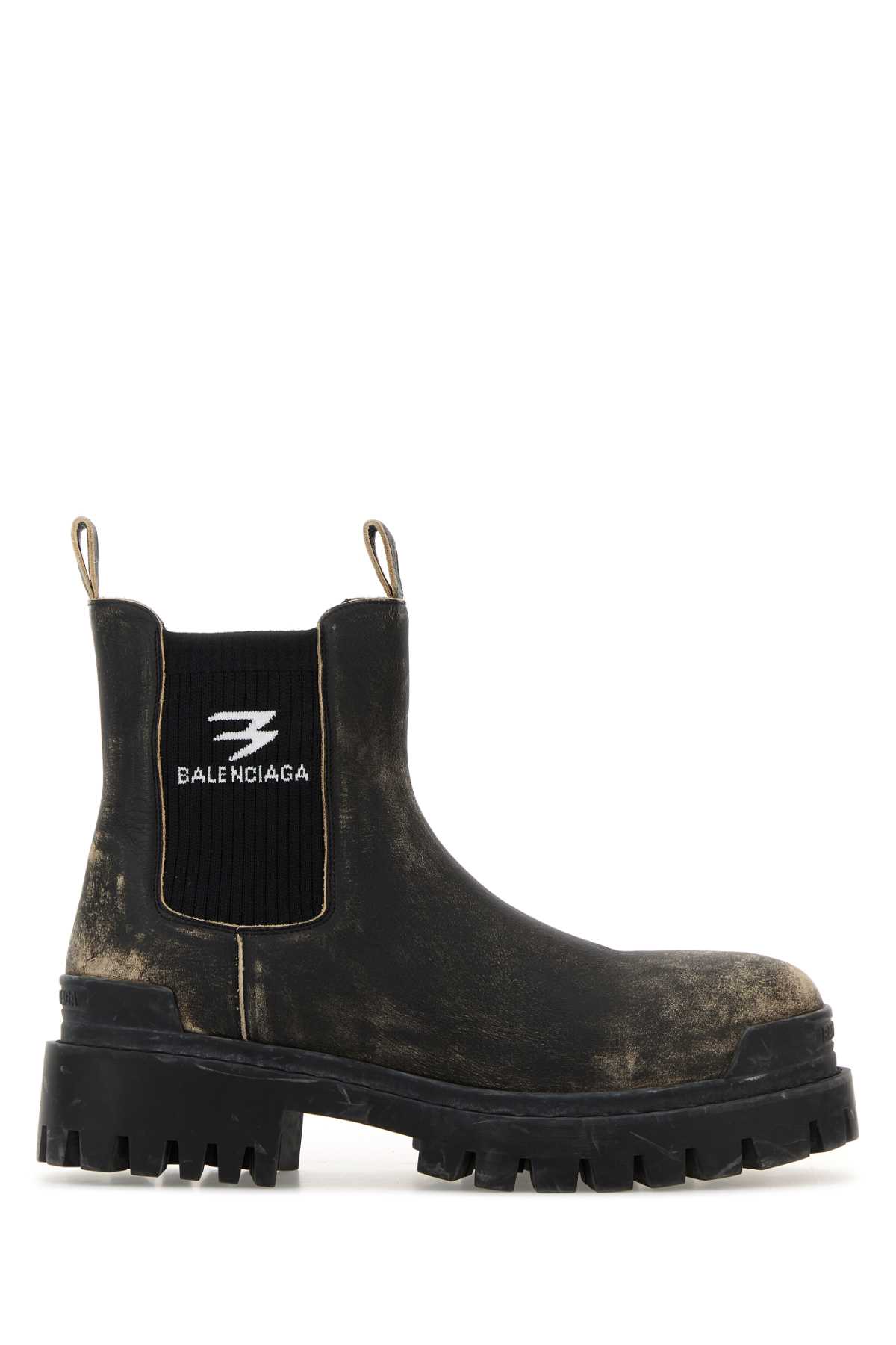 Slate leather Chelsea Strike ankle boots 854082WB2281919 (Balenciaga / ブーツ ) | Balenciaga (バレンシアガ)