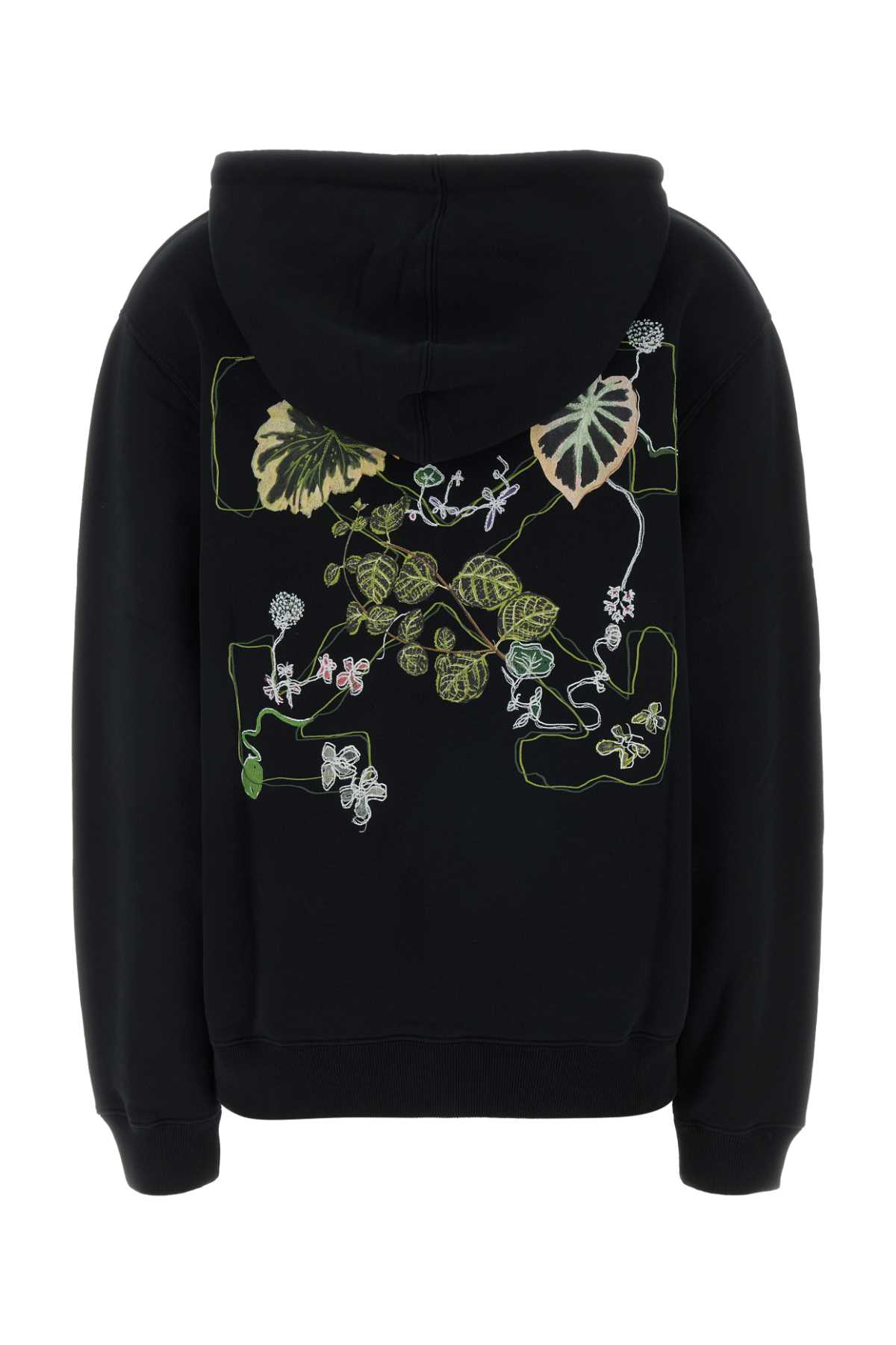 Black cotton sweatshirt 2BB035S26FLE0031058 (Off-White / スウェット・フーディー ) | Off-White (オフホワイト)(1)