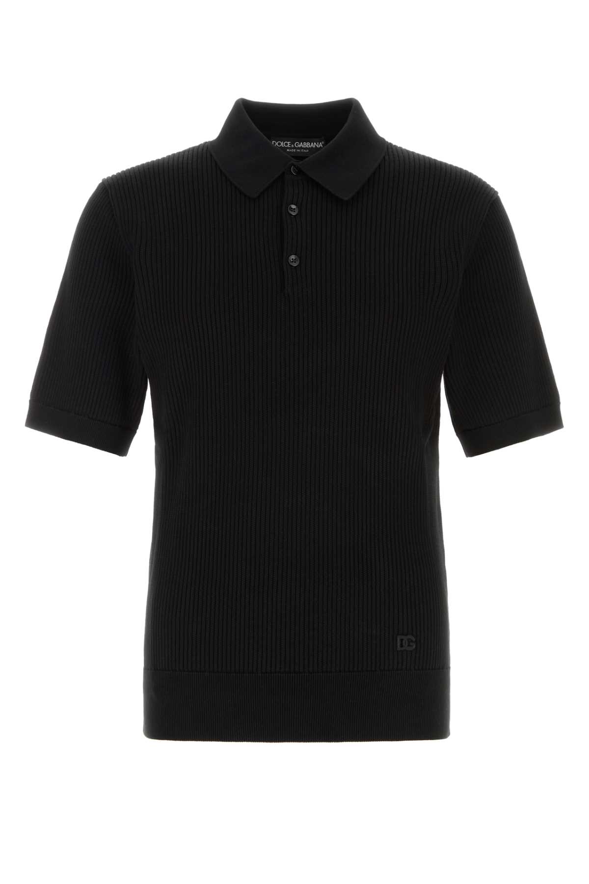 Black cotton polo shirt GXZBJZJBCJCN0000 (Dolce & Gabbana / ポロシャツ ) | Dolce & Gabbana (ドルチェガッバーナ)