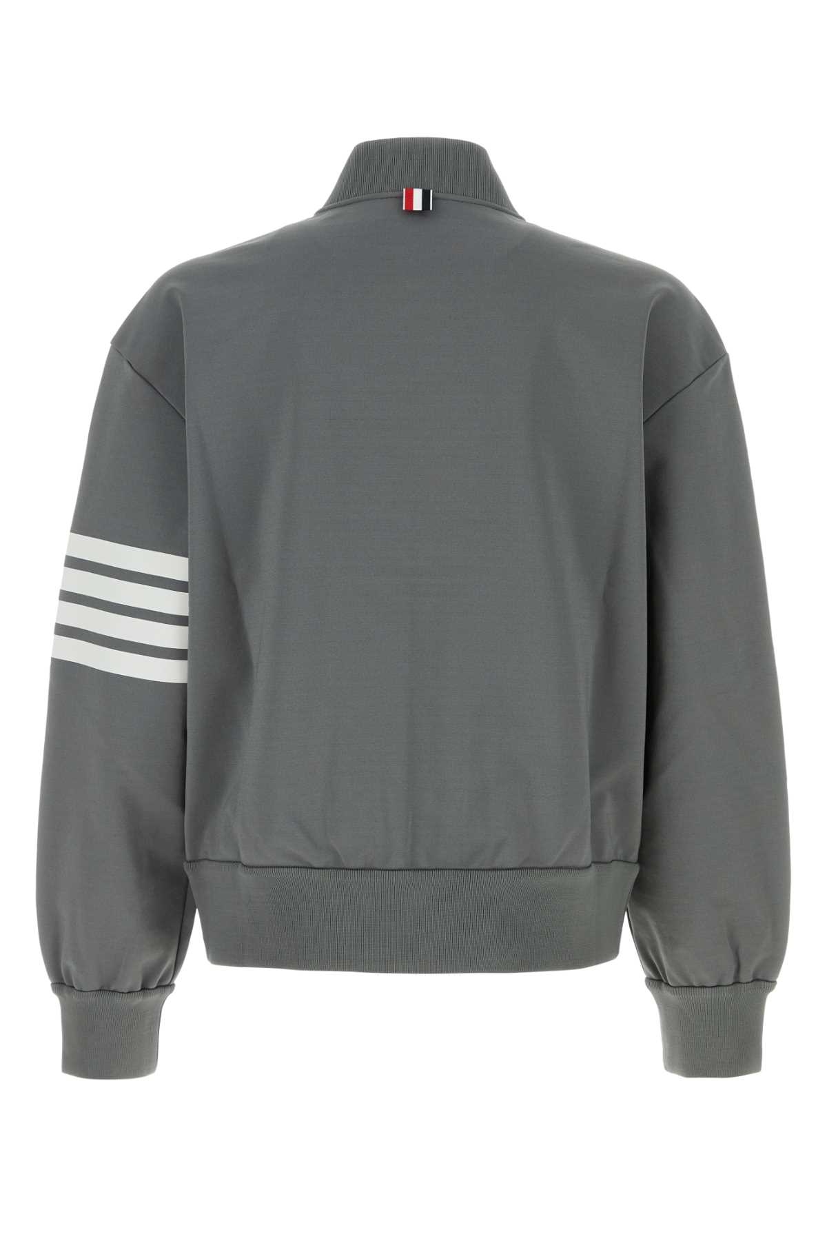 Grey stretch viscose blend bomber jacket MJT569AJ0242035 (Thom Browne / カジュアルジャケット ) | Thom Browne (トム・ブラウン)(1)