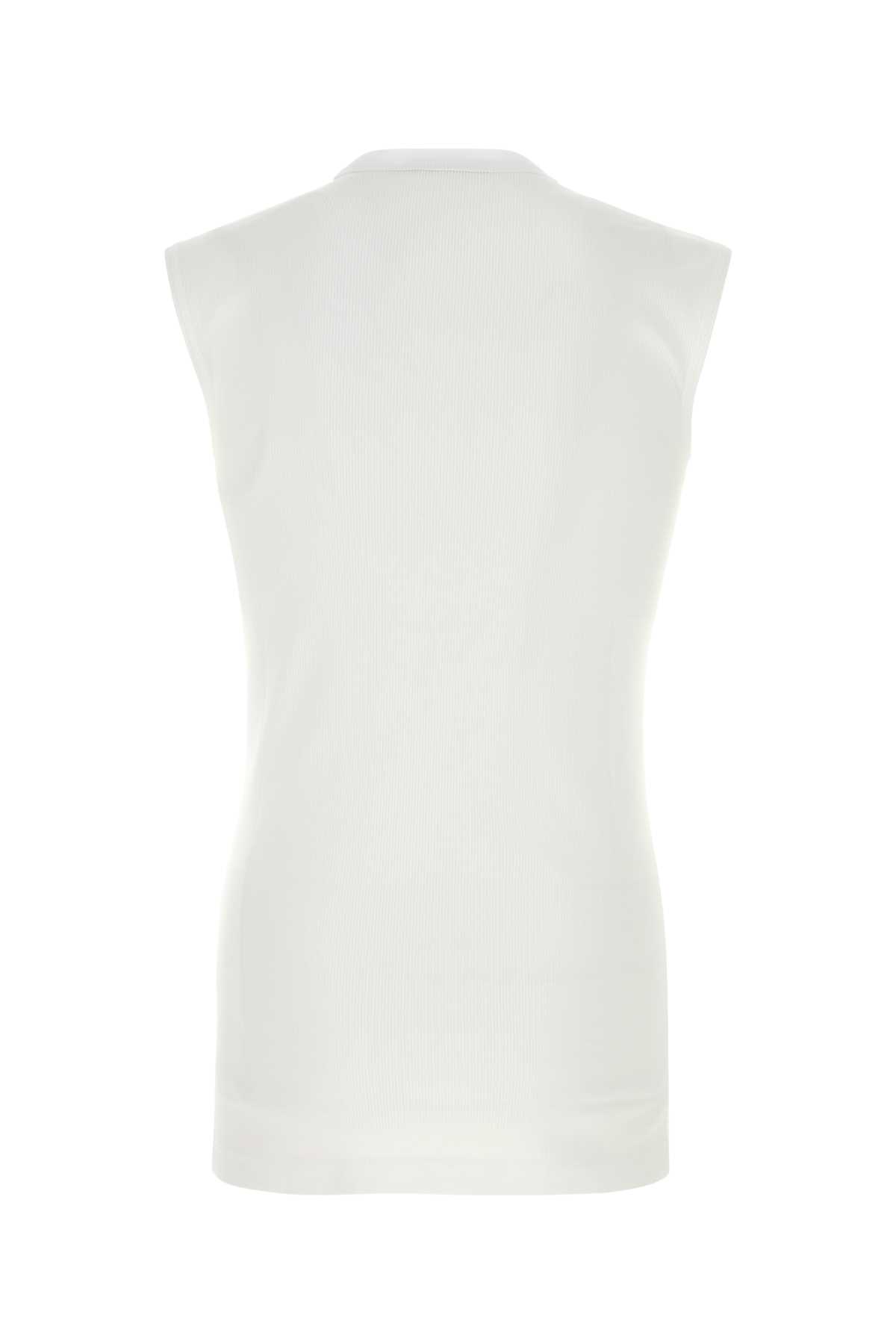 White cotton tank top G8TO9TFU7AVW0800 (Dolce & Gabbana / タンクトップ・キャミソール ) | Dolce & Gabbana (ドルチェガッバーナ)(1)