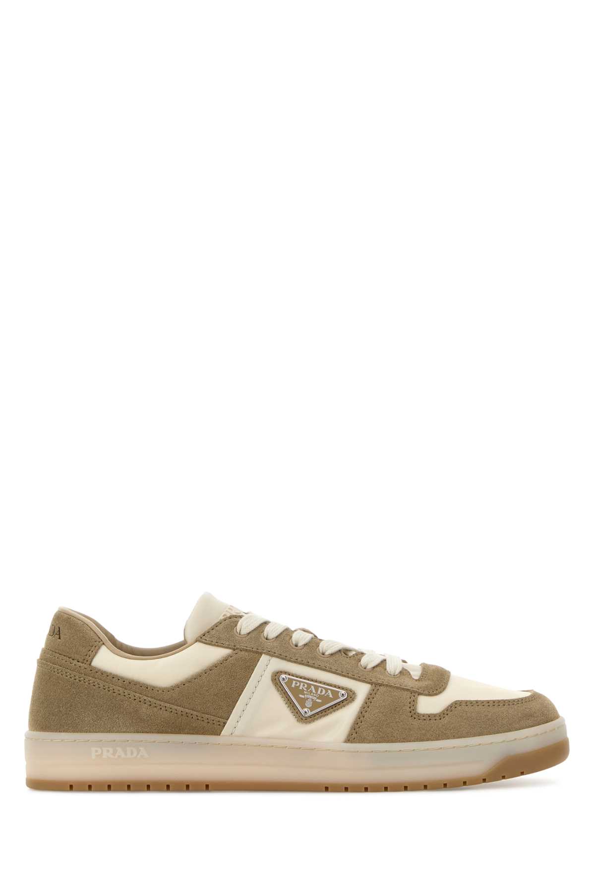 Two-tone canvas and suede Downtown sneakers 2EE364FD002D7RF0FHI (Prada / スニーカー ) | Prada (プラダ)