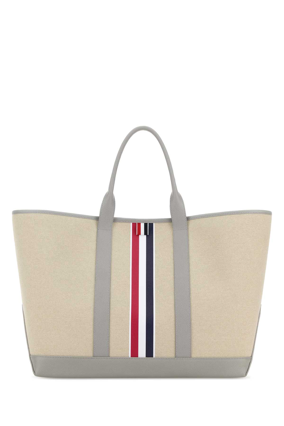 Sand canvas medium shopping bag UAG261AF0492055 (Thom Browne / トートバッグ ) | Thom Browne (トム・ブラウン)