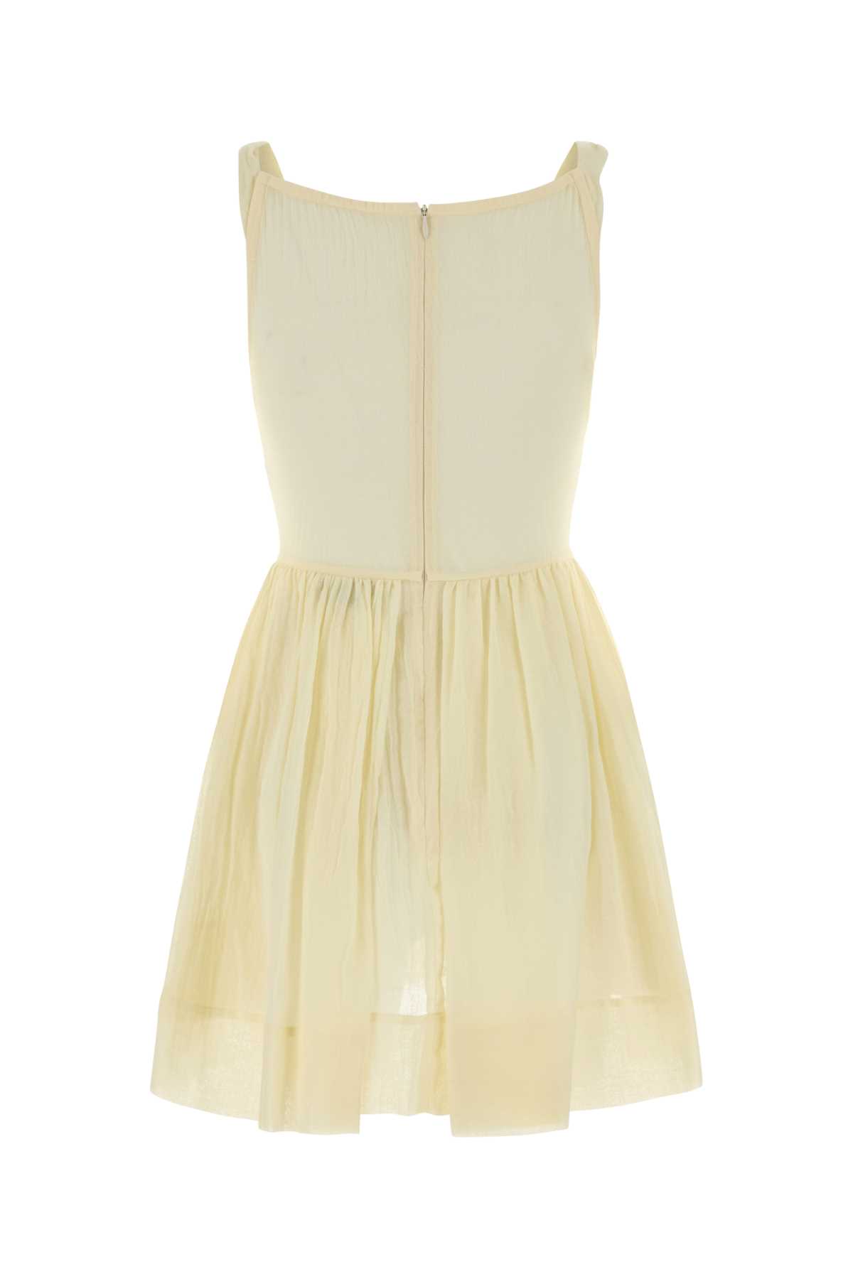 Pastel yellow cotton Sunday mini dress 1101039HW01EHB408 (Vivienne Westwood / ワンピース・ドレス・オールインワン ) | Vivienne Westwood (ヴィヴィアン・ウェストウッド)(1)