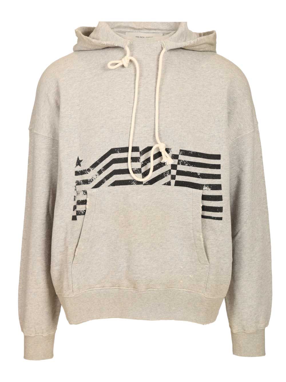 Flag Print Hoodie GUP02545P00238160513 (Golden Goose / スウェット・フーディー ) | Golden Goose (ゴールデングース)