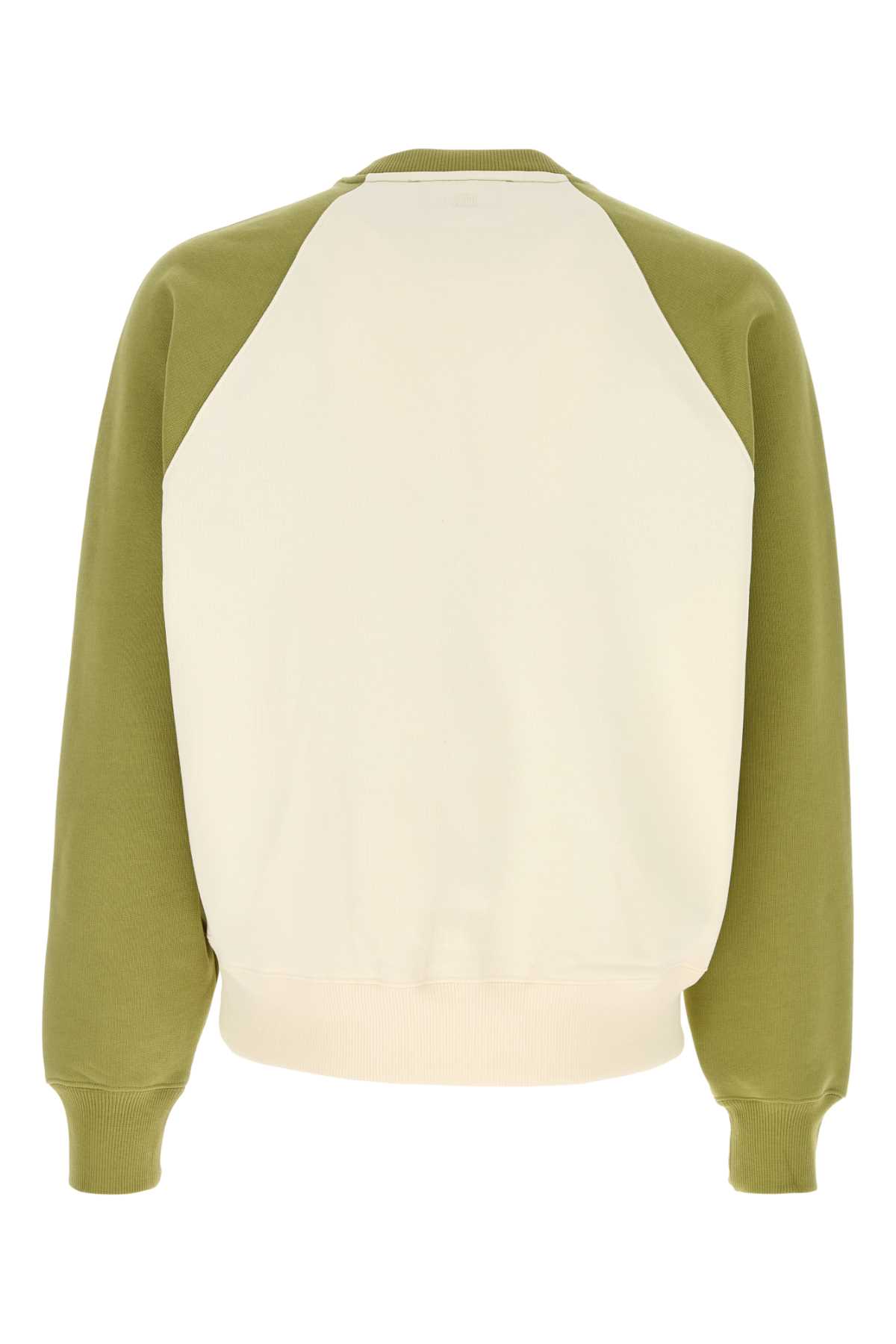 Ivory cotton oversize sweatshirt USW781747A041 (AMI Paris / スウェット・フーディー ) | AMI Paris (アミパリス)(1)