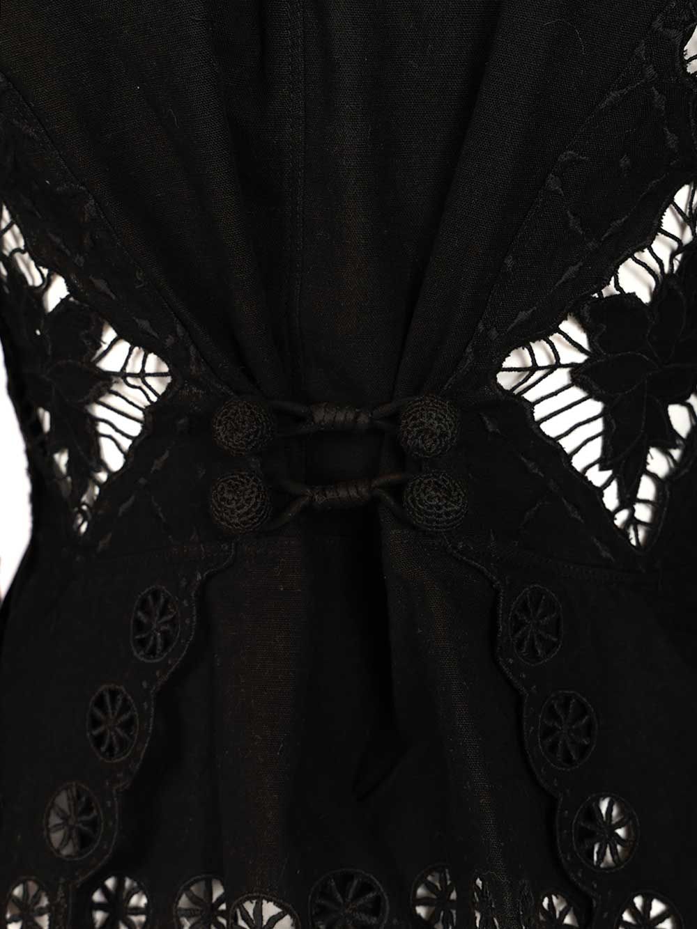 NINA OPENWORK LINEN LONG SLEEVE TOP 26EHT0856FAD2J01I01BK (Isabel Marant / シャツ・ブラウス ) | Isabel Marant (イザベル マラン)(4)