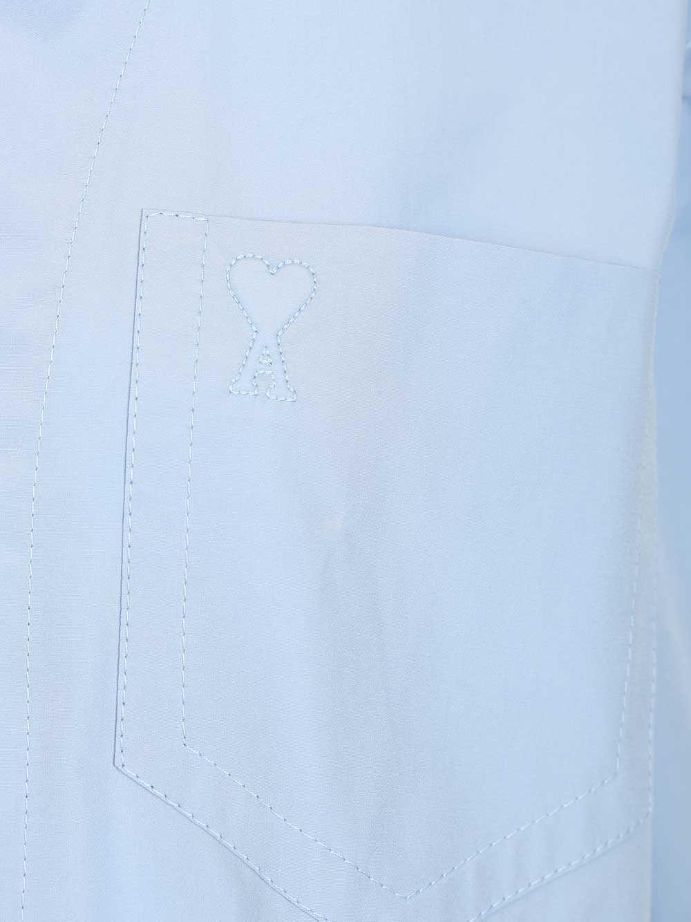 Short-sleeved poplin shirt USH809CO0063484 (AMI Paris / シャツ・ブラウス ) | AMI Paris (アミパリス)(3)