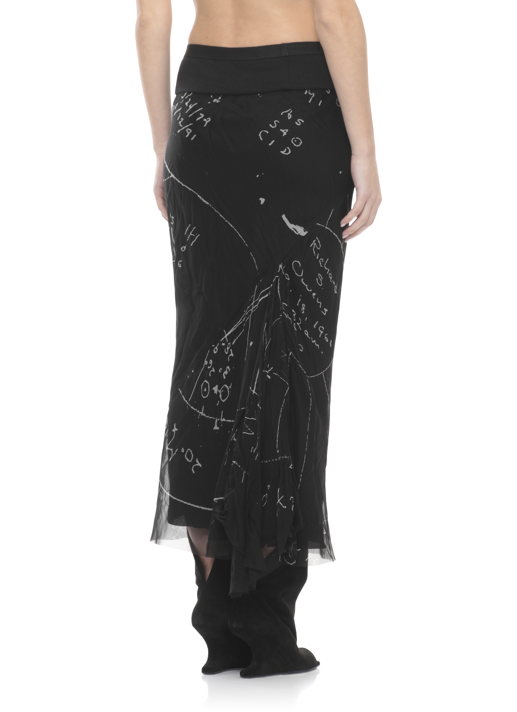 Rick Owens Skirts Black RP01F6334SP10911 (Rick Owens / スカート ) | Rick Owens (リック オウエンス)(3)