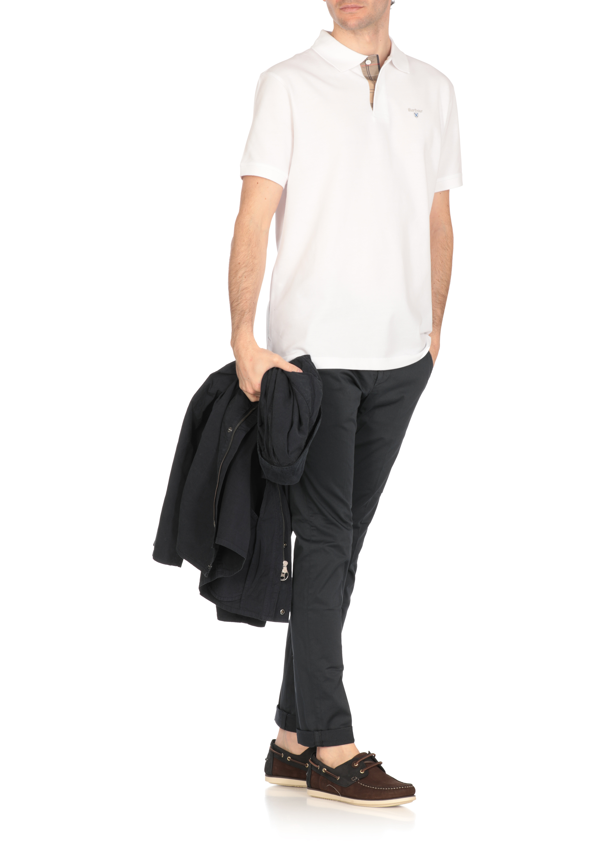 Barbour T-shirts and Polos White MML0012MMLWH11 (Barbour / ポロシャツ ) | Barbour (バブアー)(1)