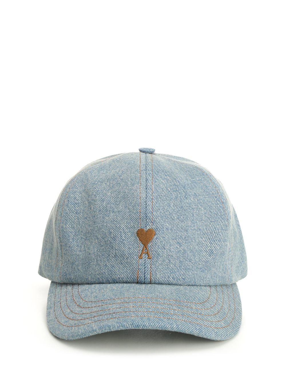 TABACCO AMI DE COEUR EMBROIDERY CAP USED INDIGO DENIM UCP264DE0046480 (AMI Paris / 帽子 ) | AMI Paris (アミパリス)