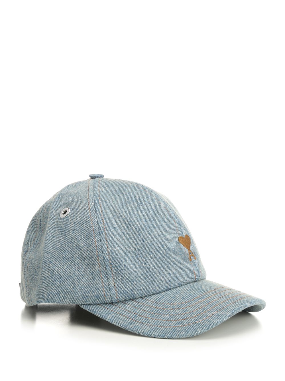 TABACCO AMI DE COEUR EMBROIDERY CAP USED INDIGO DENIM UCP264DE0046480 (AMI Paris / 帽子 ) | AMI Paris (アミパリス)(1)