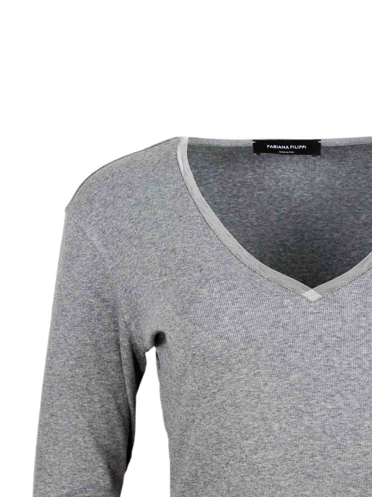 T-Shirt JED215F130L5778132 (FABIANA FILIPPI / Tシャツ・カットソー ) | FABIANA FILIPPI (ファビアナフィリッピ)(3)