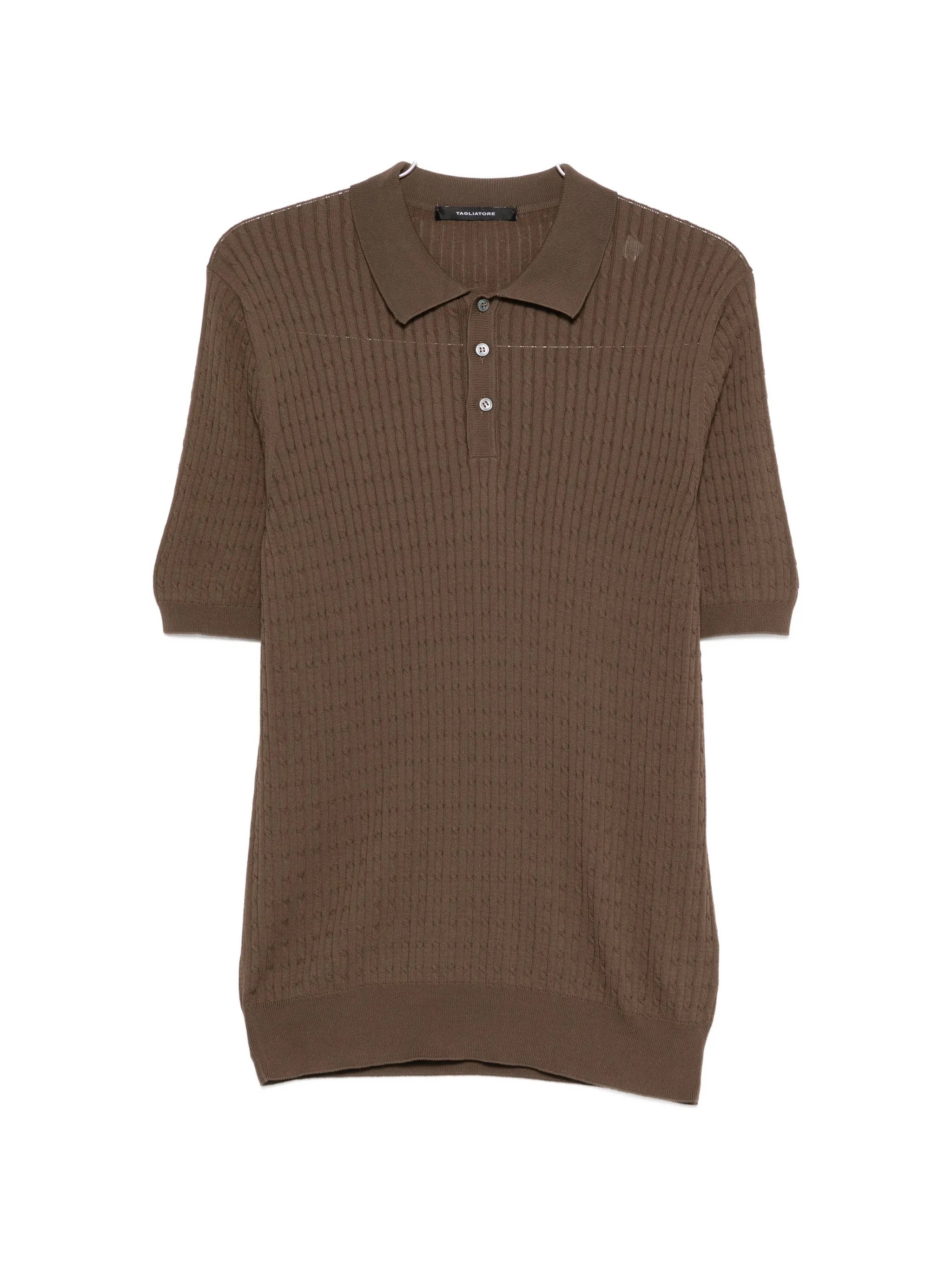 Tagliatore T-shirts and Polos Brown KARTGSE2601146 (TAGLIATORE / ポロシャツ ) | TAGLIATORE (タリアトーレ)