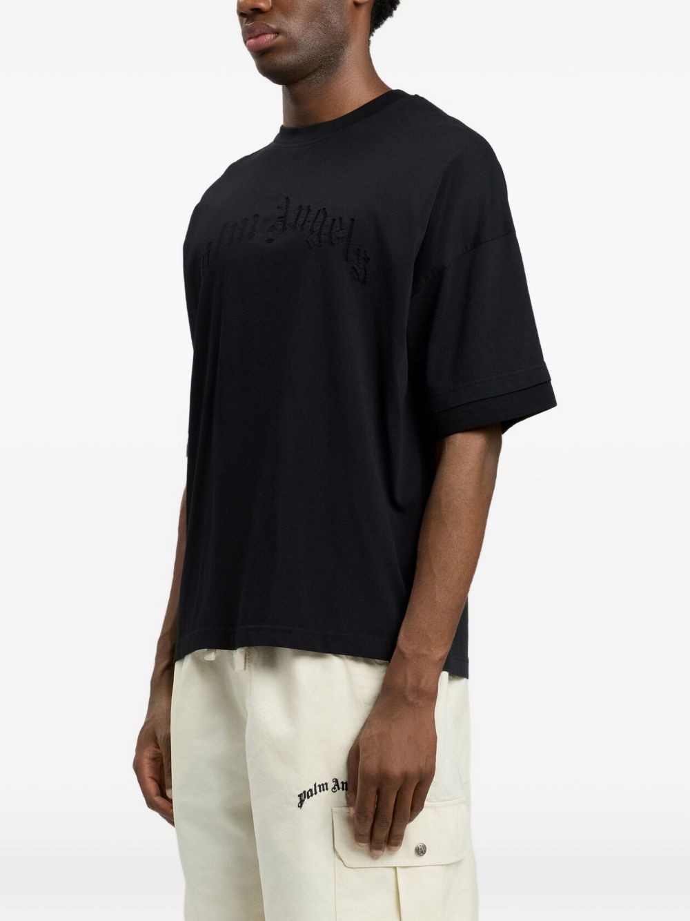 Palm Angels T-shirts and Polos Black PMAA10QS26JER0011010 (Palm Angels / Tシャツ・カットソー ) | Palm Angels (パームエンジェルス)(2)