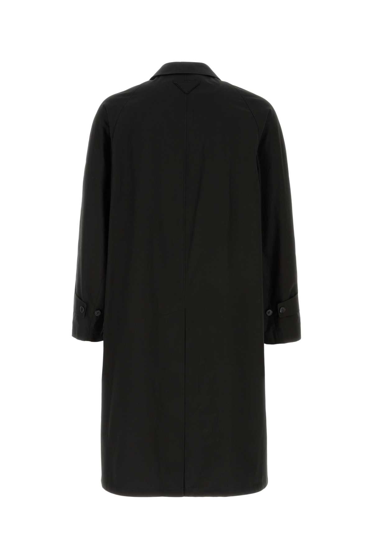 Black cotton overcoat SGD062SOOO184BF0002 (Prada / コート ) | Prada (プラダ)(1)