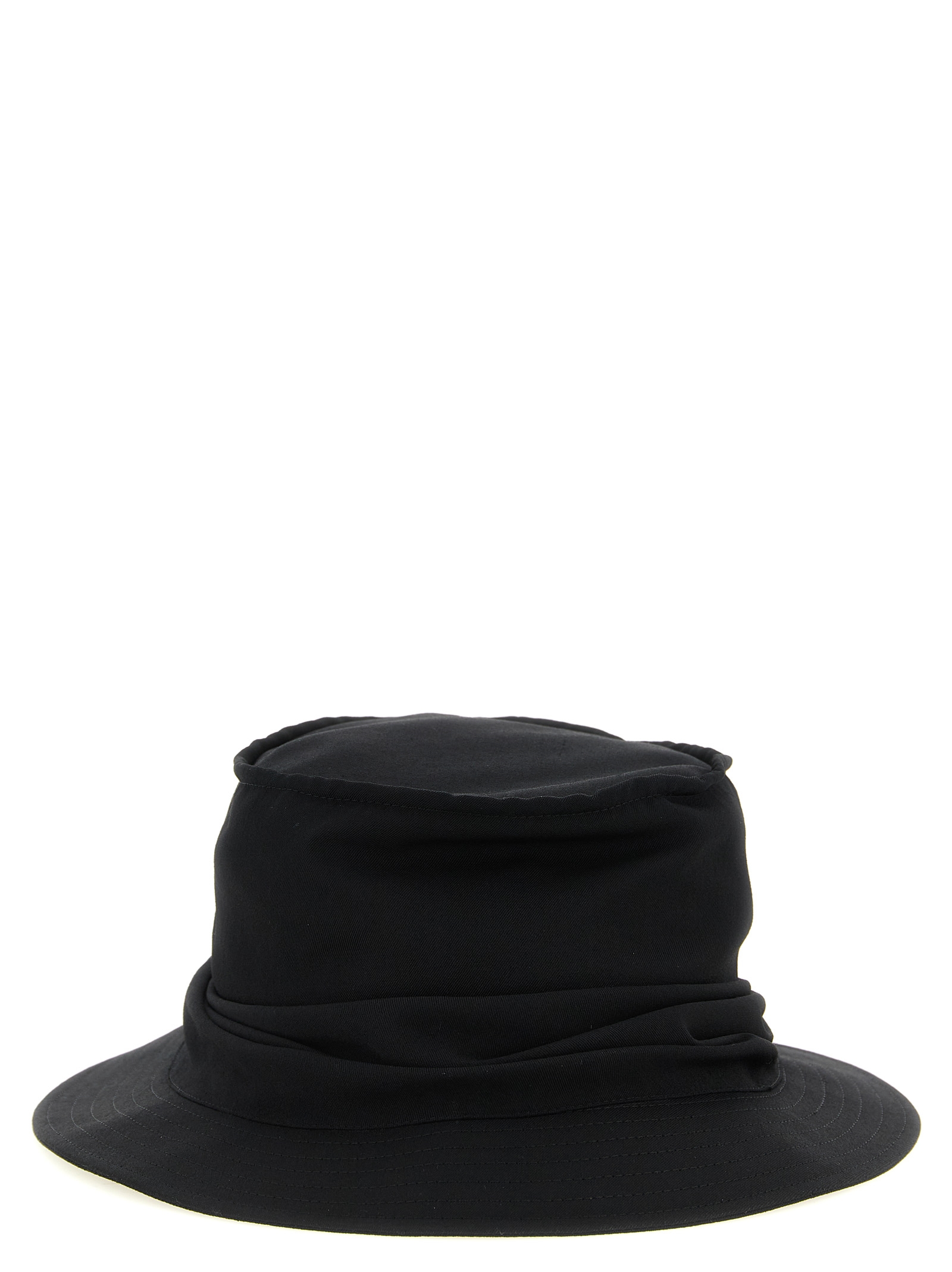 'Drape' hat HKH07100BLACK2 (Yohji Yamamoto / 帽子 ) | Yohji Yamamoto (ヨウジヤマモト)