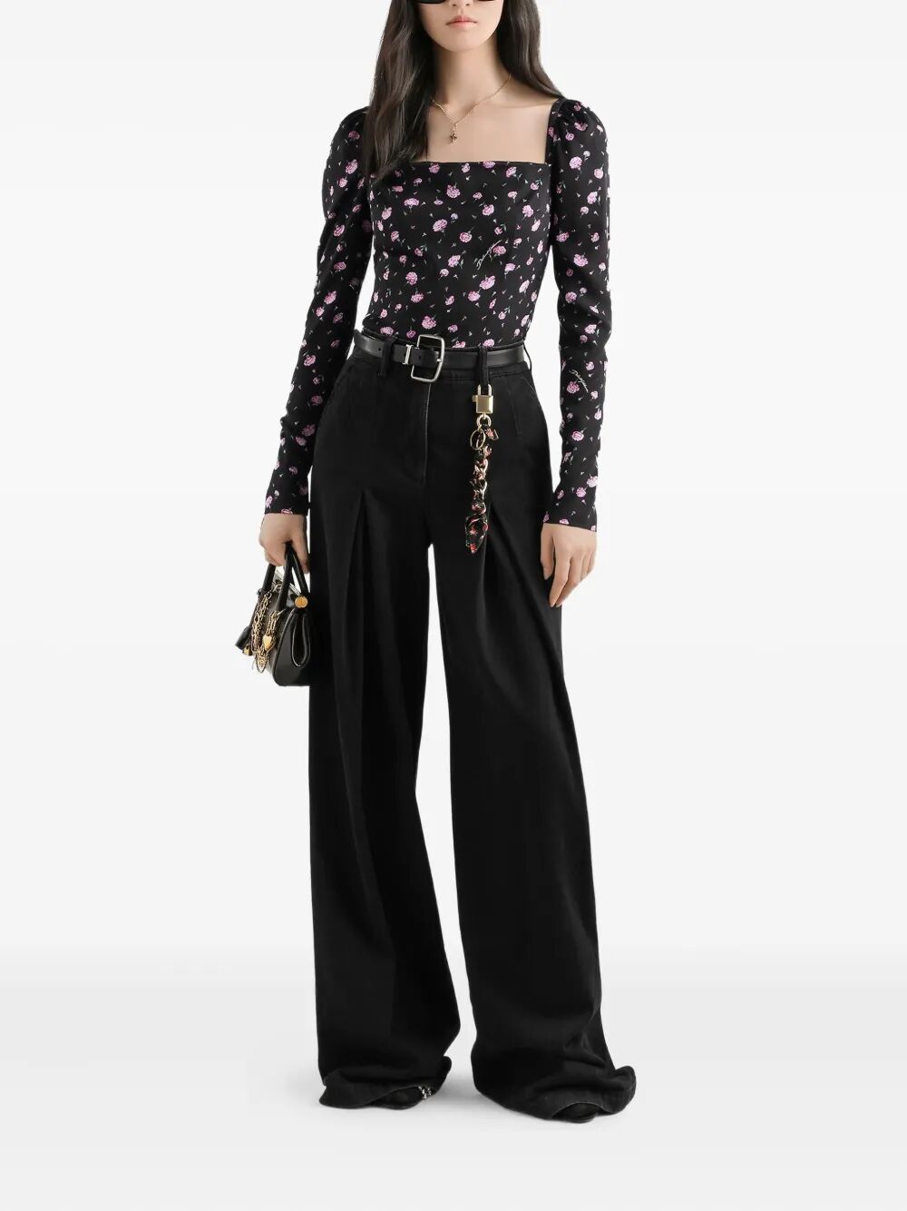 CARNATIONS-PRINT SILK TOP F7BH8TFSA8MHN5XX (Dolce & Gabbana / シャツ・ブラウス ) | Dolce & Gabbana (ドルチェガッバーナ)(2)