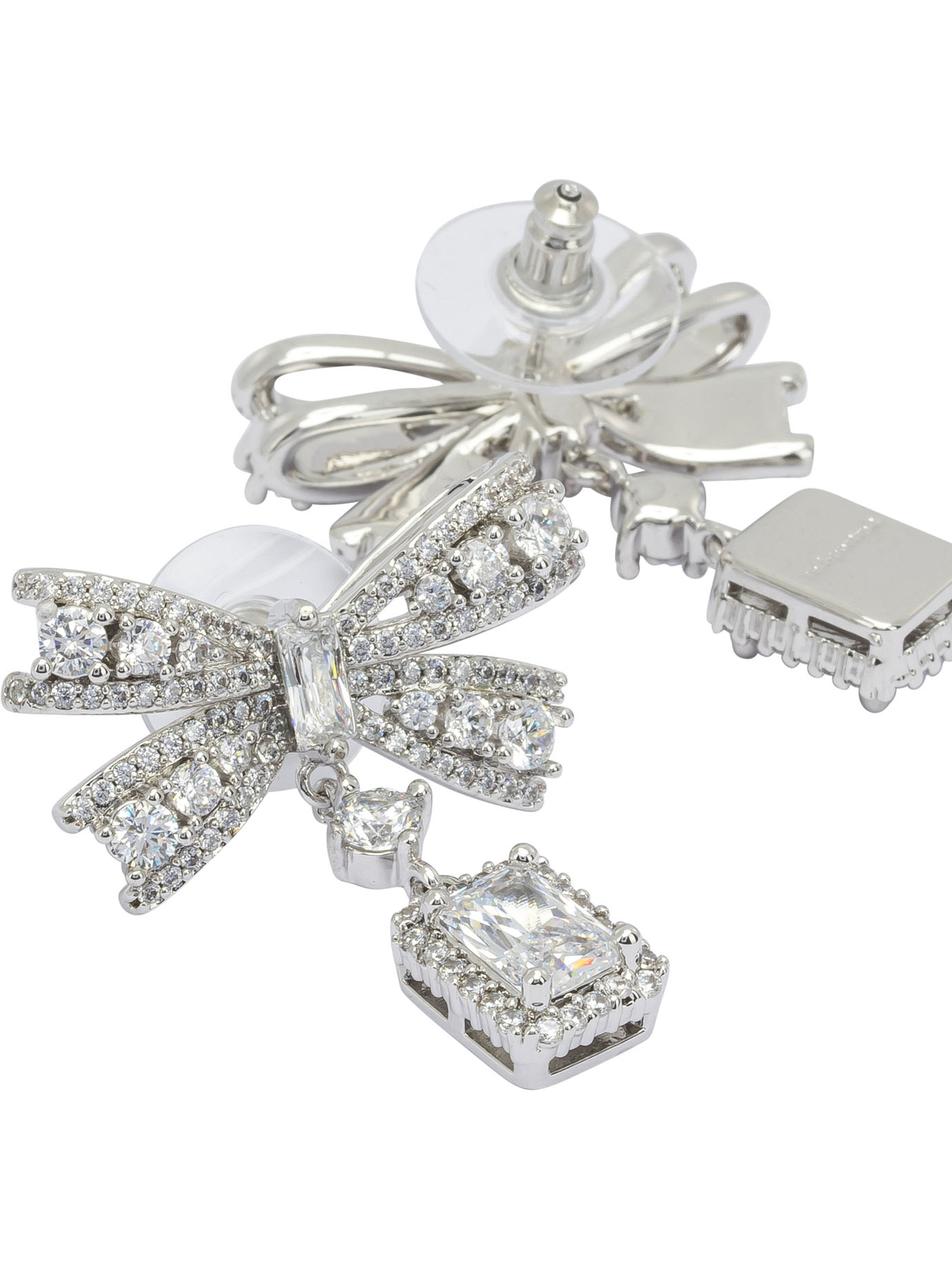 Dangling earrings with crystals SS26614ESLSILVER (self-portrait / ピアス・イヤリング ) | self-portrait (セルフ・ポートレイト)(1)