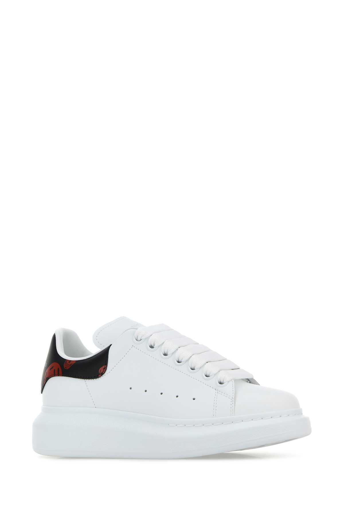 White leather sneakers with printed leather heel 553770WIAKB9145 (Alexander McQUEEN / スニーカー ) | Alexander McQUEEN (アレキサンダー・マックイーン)(1)