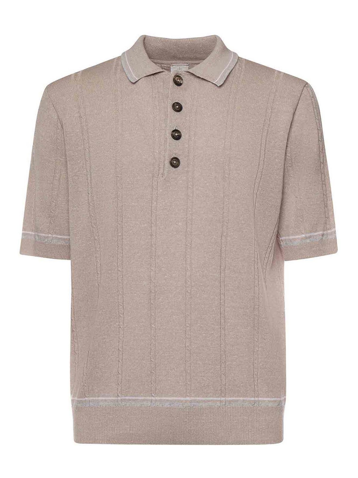 Linen And Cotton Polo Shirt M76MAGM42MAG0M018261301 (eleventy / ポロシャツ ) | eleventy (イレブンティ)