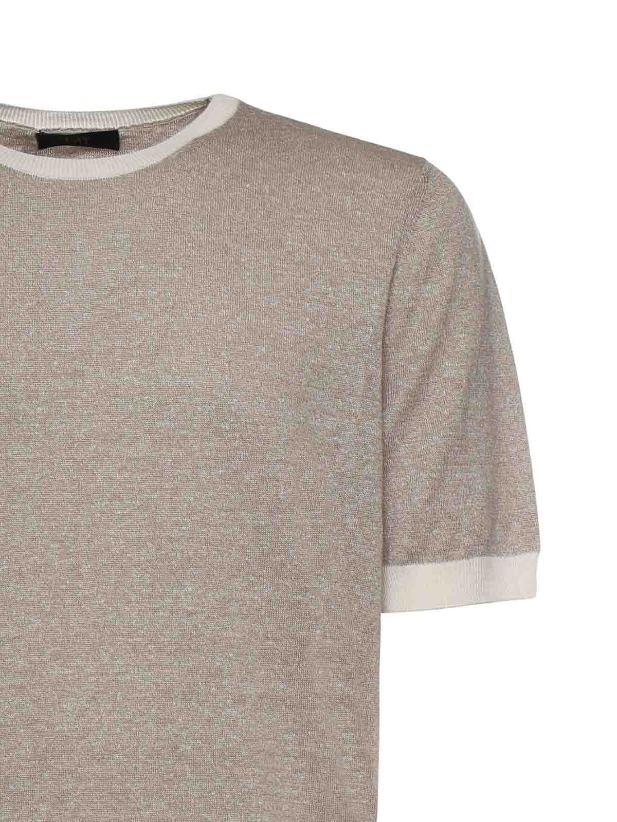 Linen And Cotton T-Shirt NMMC1522420WYK09I1 (Fay / Tシャツ・カットソー ) | Fay (フェイ)(2)