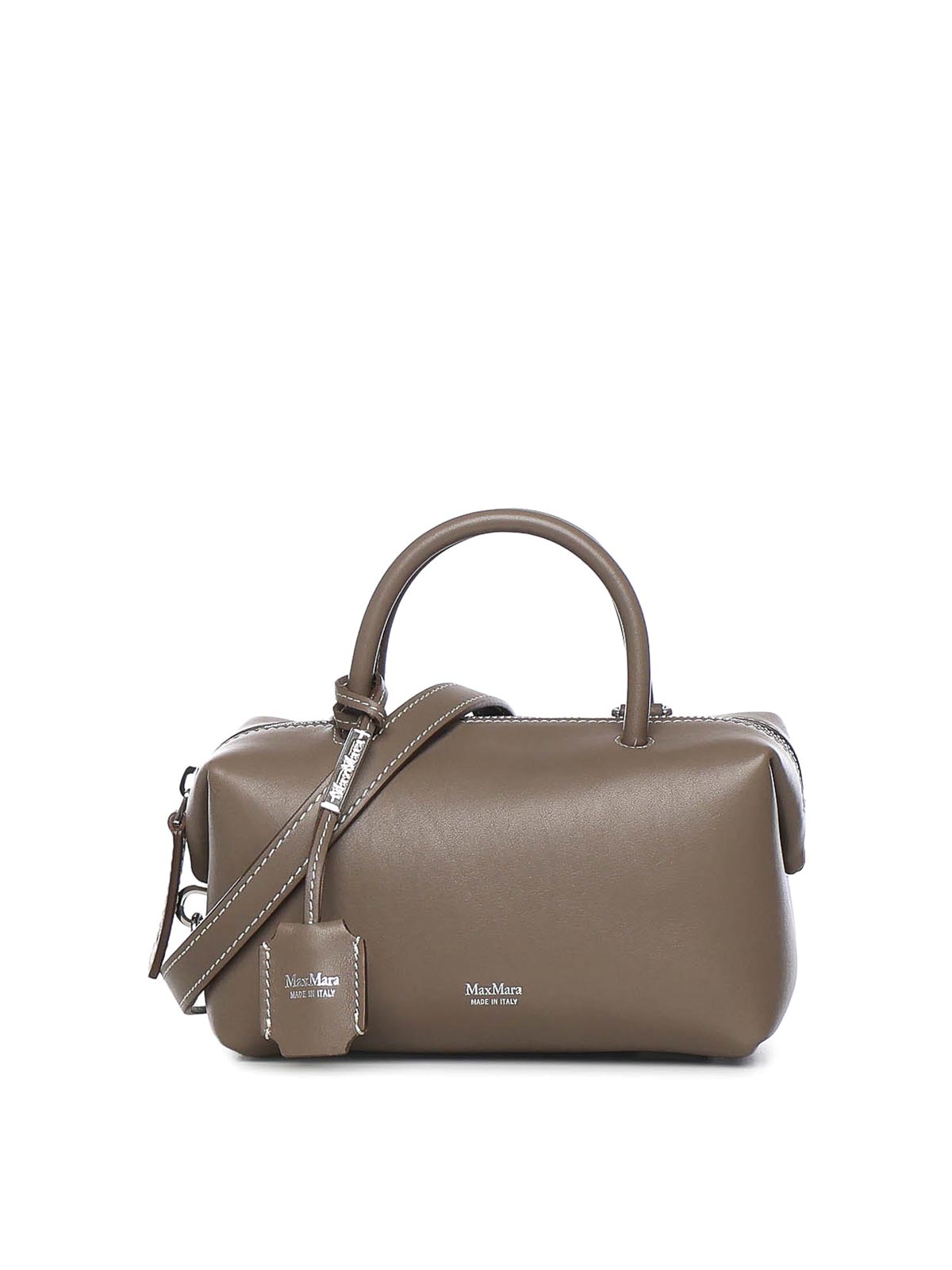 Leather Satchel Bag With Logo 261451103160002E15 (Max Mara / ハンドバッグ・ショルダーバッグ ) | Max Mara (マックスマーラ)