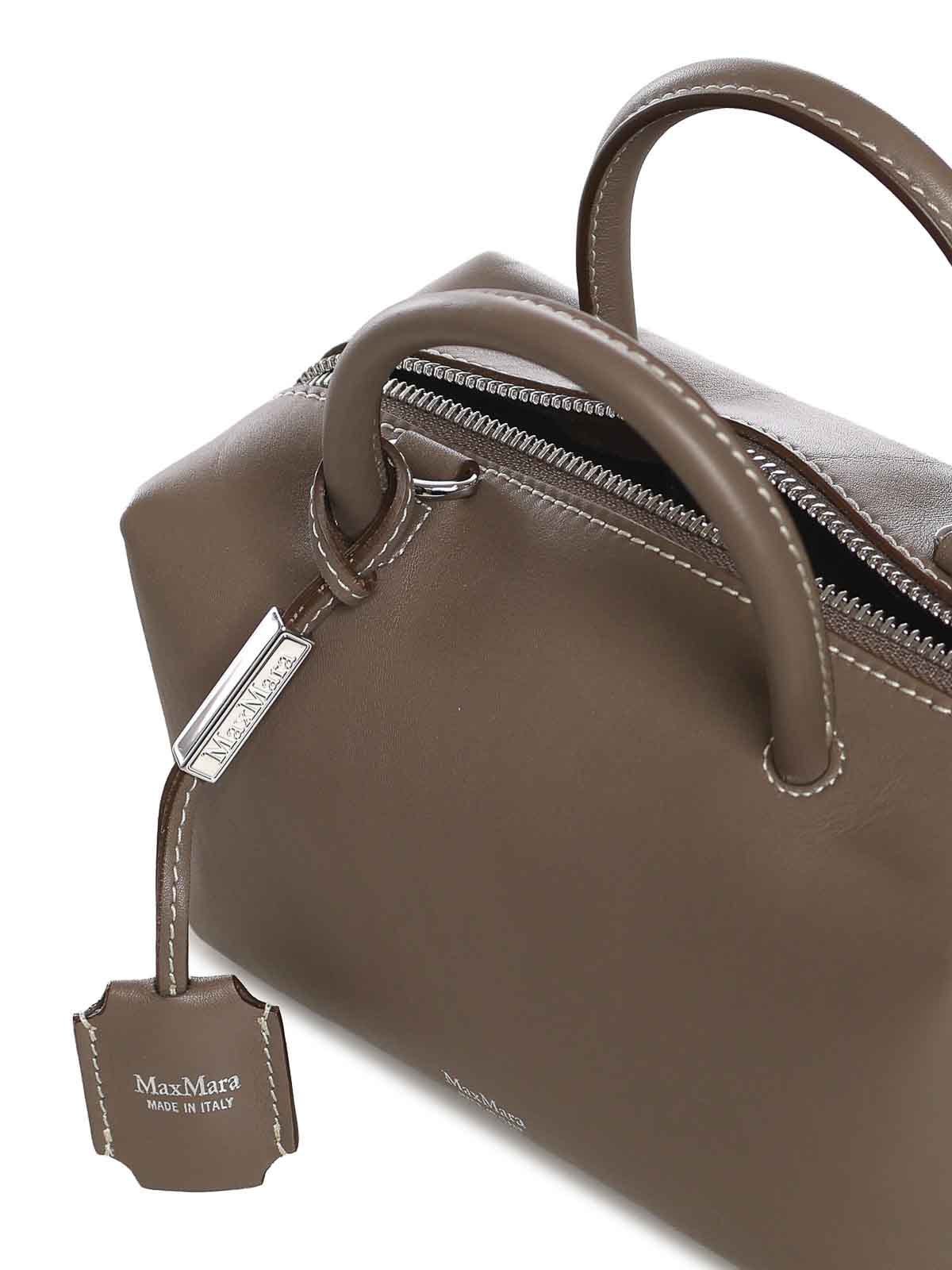 Leather Satchel Bag With Logo 261451103160002E15 (Max Mara / ハンドバッグ・ショルダーバッグ ) | Max Mara (マックスマーラ)(2)