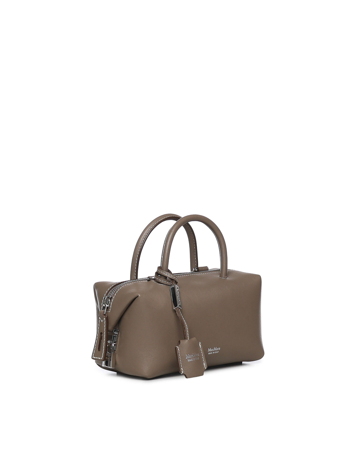 Leather Satchel Bag With Logo 261451103160002E15 (Max Mara / ハンドバッグ・ショルダーバッグ ) | Max Mara (マックスマーラ)(3)
