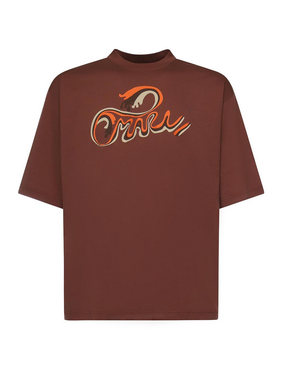 Printed Cotton T-Shirt HUMU02230PUSCY76L1M37 (Marni / Tシャツ・カットソー ) | Marni (マルニ)