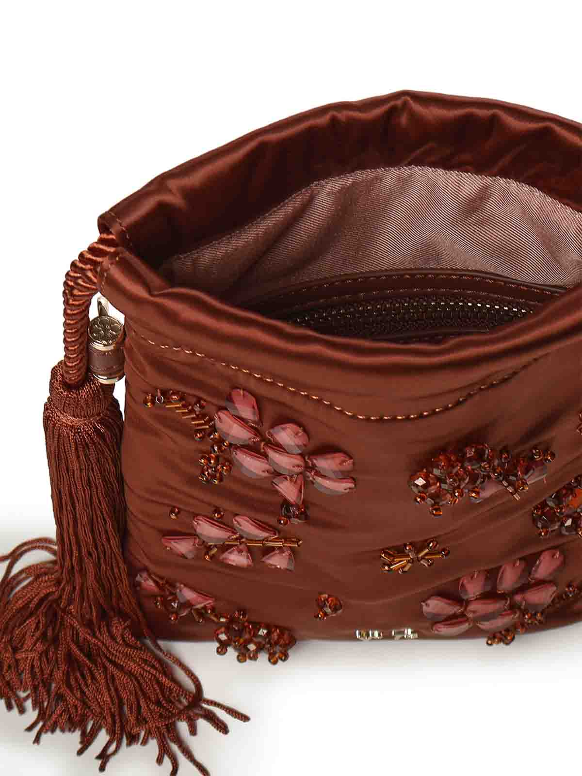 Kayla Mini Bag With Logo 73BS9MZ04KAYLACIOCCOLATO (V°73 / クラッチバッグ・ポーチ ) | V°73 (ヴィ セッタンタトレ)(2)