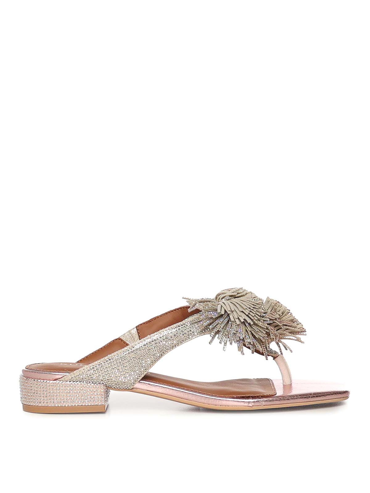 Pom Pom Flip-Flops 4365565689METAL (KURT GEIGER / サンダル ) | KURT GEIGER (カートガイガー)