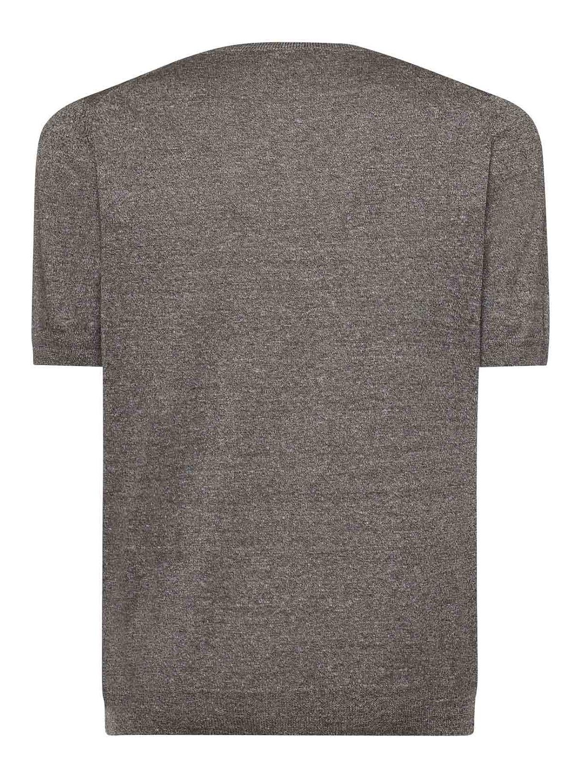 Linen And Cotton T-Shirt NMMC1522420WYKS602 (Fay / Tシャツ・カットソー ) | Fay (フェイ)(1)