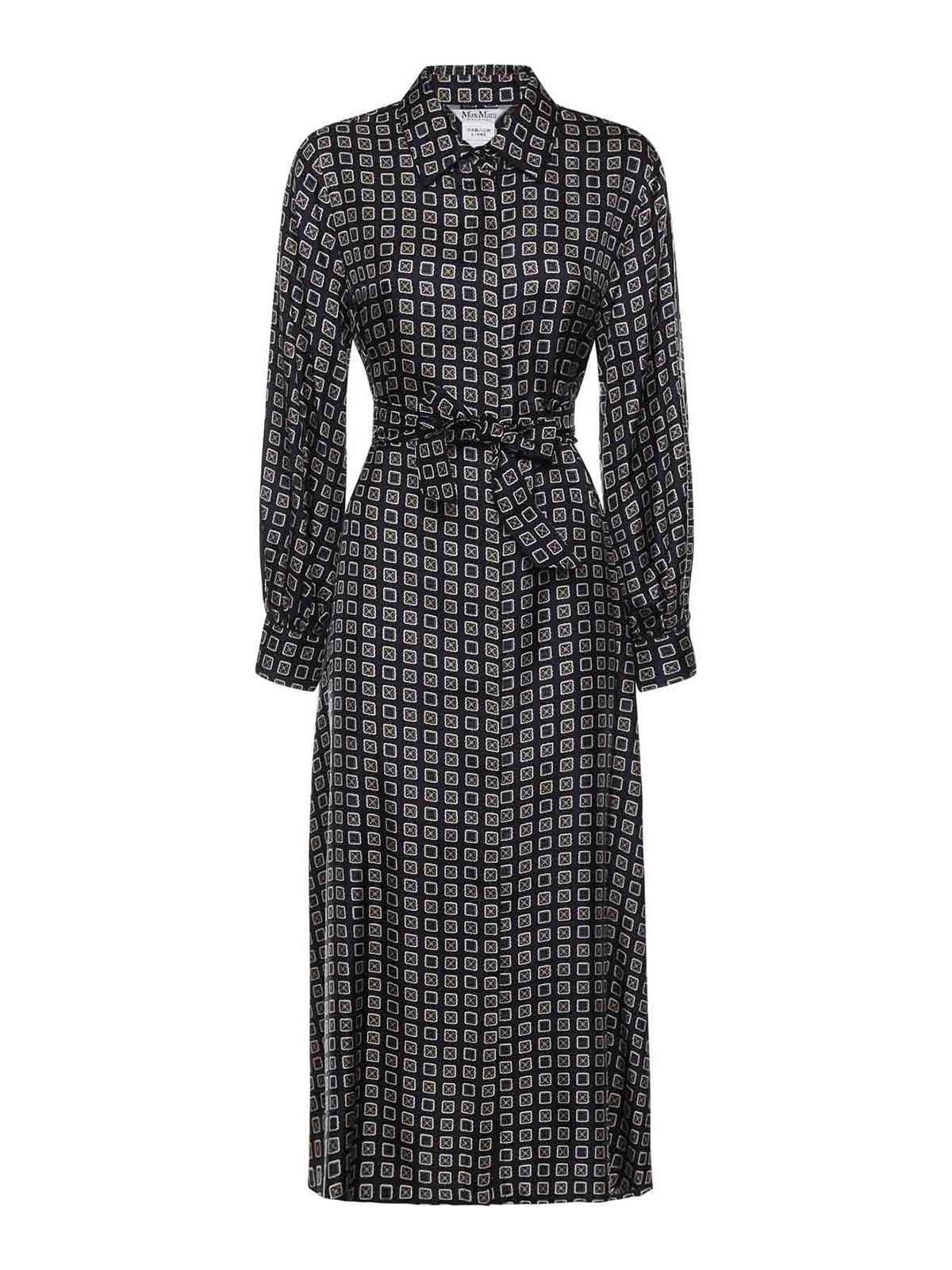 Printed Silk Shirt Dress 26112211516E15 (Max Mara / シャツ・ブラウス ) | Max Mara (マックスマーラ)