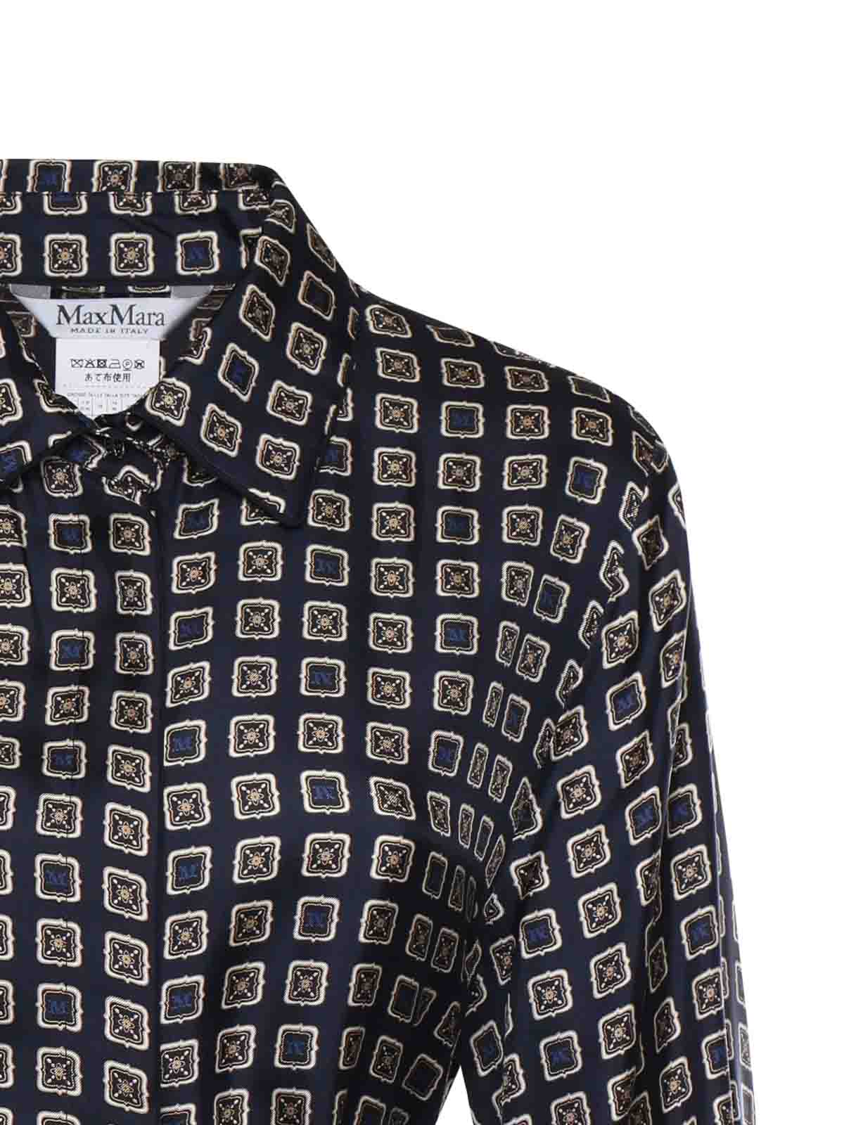 Printed Silk Shirt Dress 26112211516E15 (Max Mara / シャツ・ブラウス ) | Max Mara (マックスマーラ)(2)