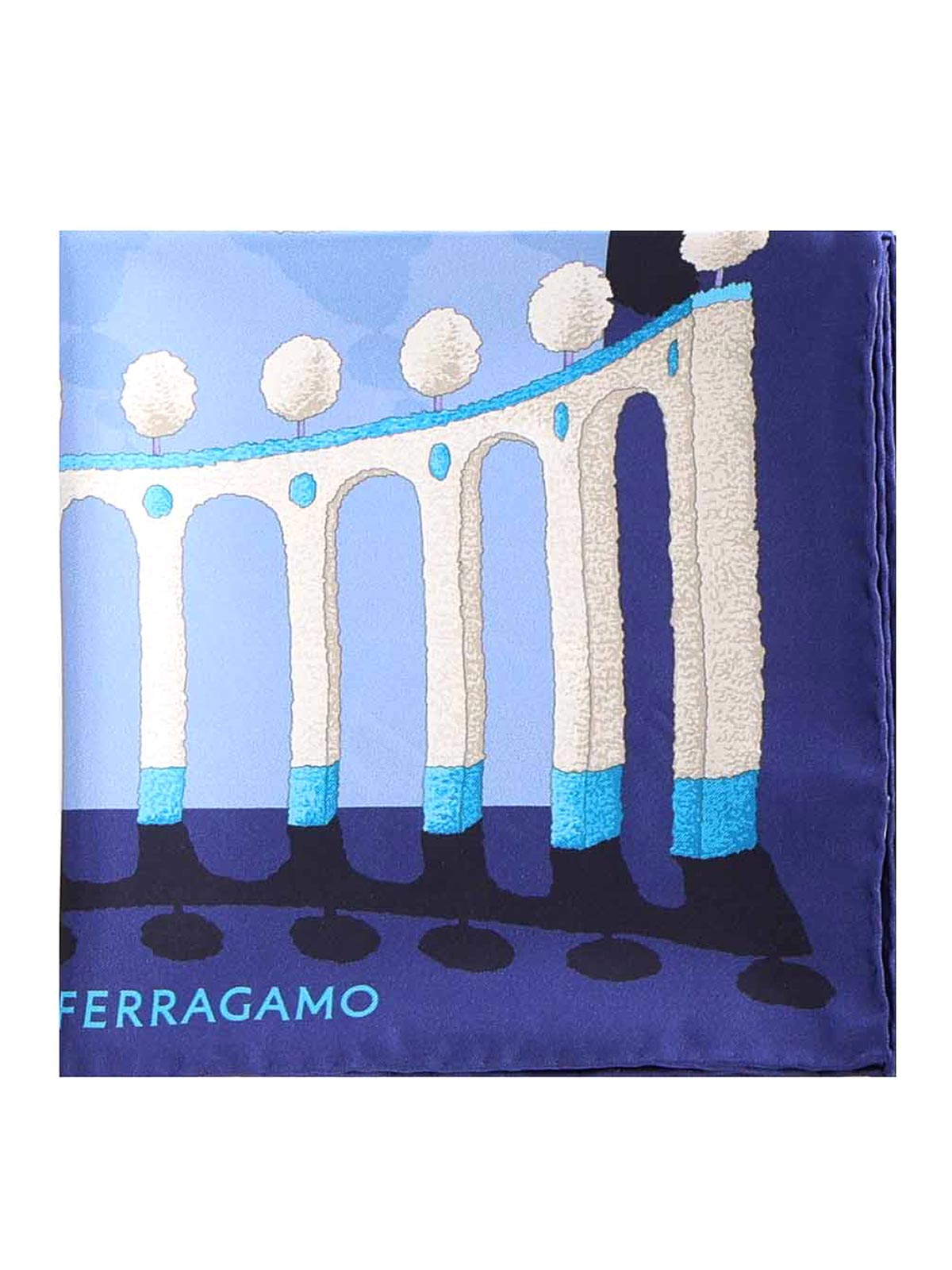 Silk Scarf With Print 310212785680002 (FERRAGAMO / スカーフ・マフラー ) | FERRAGAMO (フェラガモ)